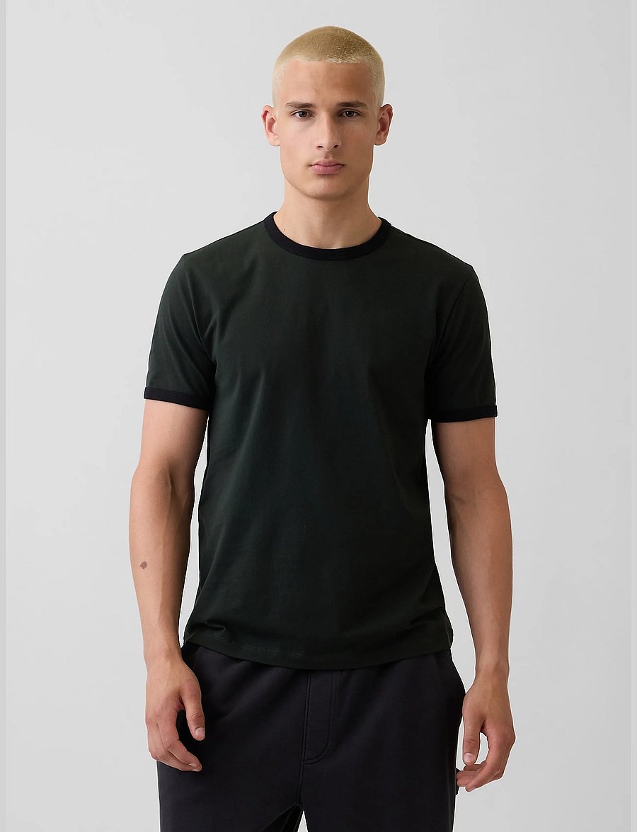 GAP - Soft Cotton Jersey T-shirt from the GAP collection - lühikeste varrukatega t-särgid - green gitane - 0