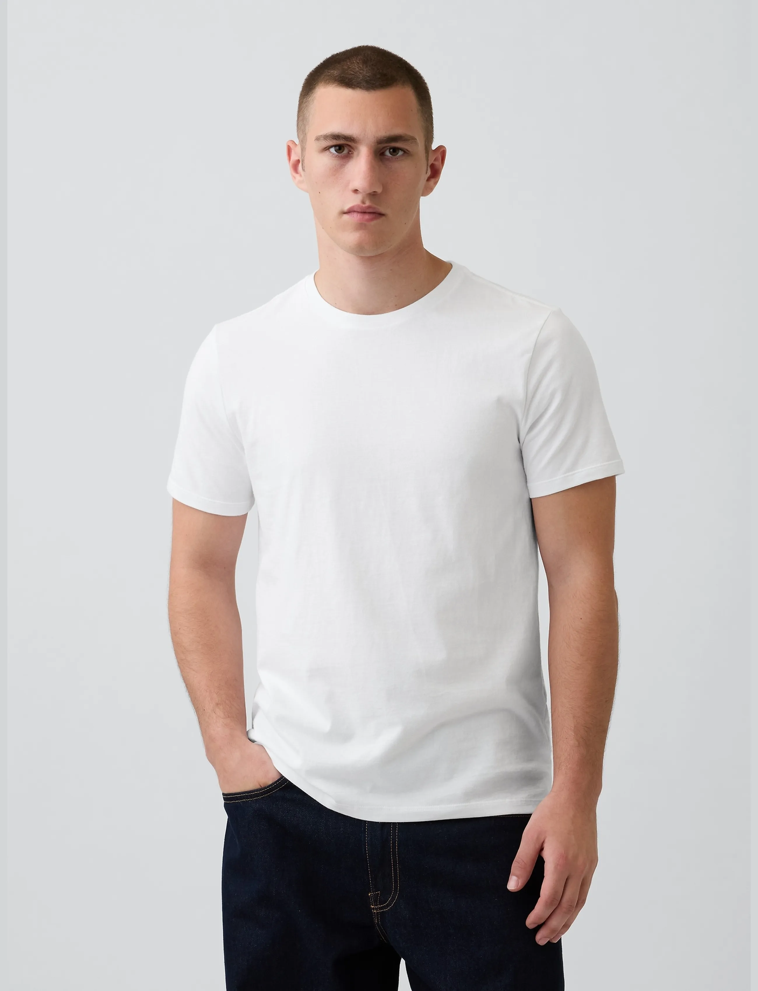 GAP - Soft Cotton Jersey T-shirt from the GAP collection - kurzärmelige t-shirts - optic white 3 - 2