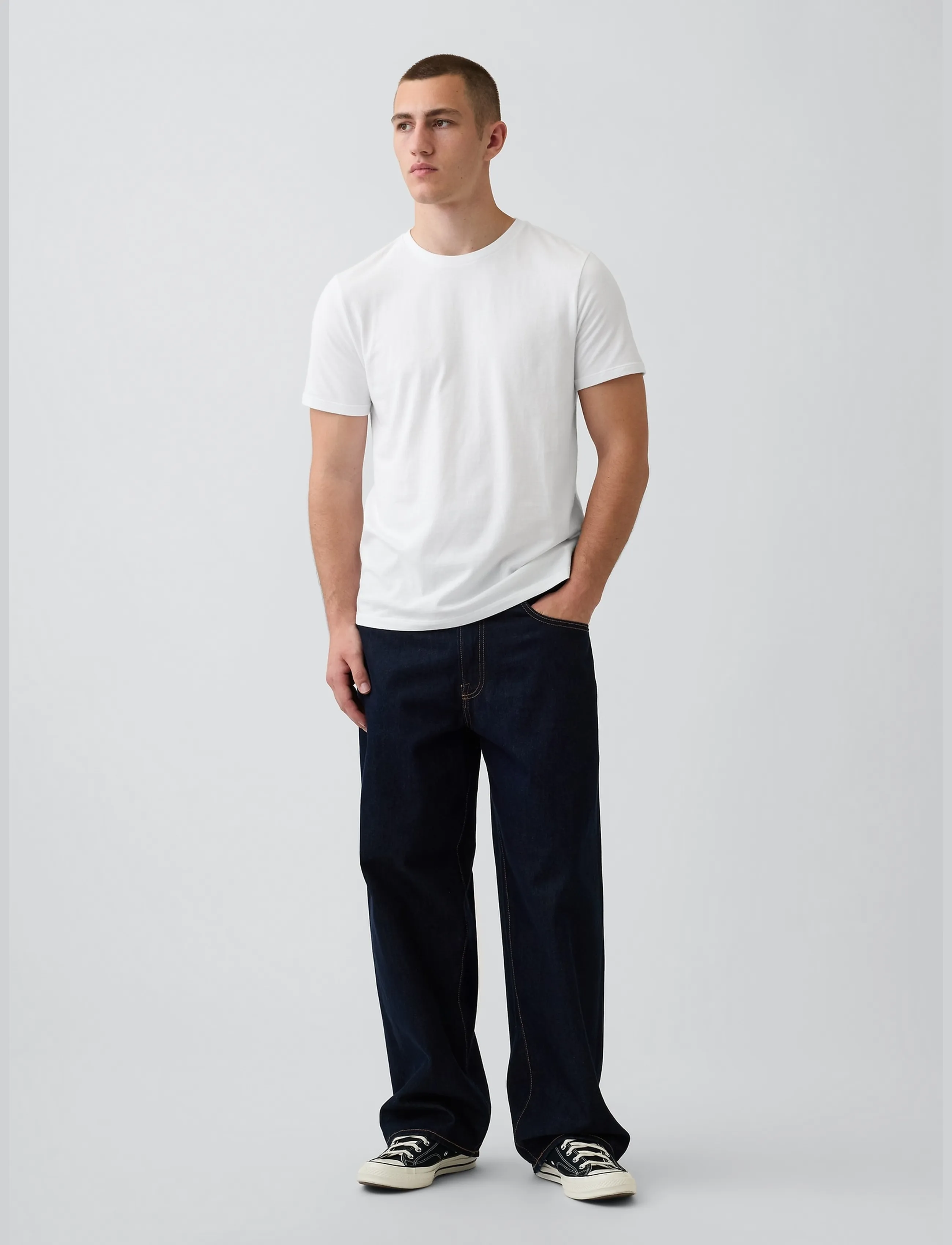GAP - Soft Cotton Jersey T-shirt from the GAP collection - kurzärmelige t-shirts - optic white 3 - 5