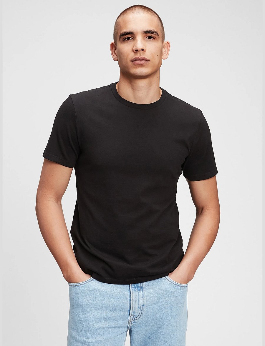 GAP - Soft Cotton Jersey T-shirt from the GAP collection - true black v2 2 - 0