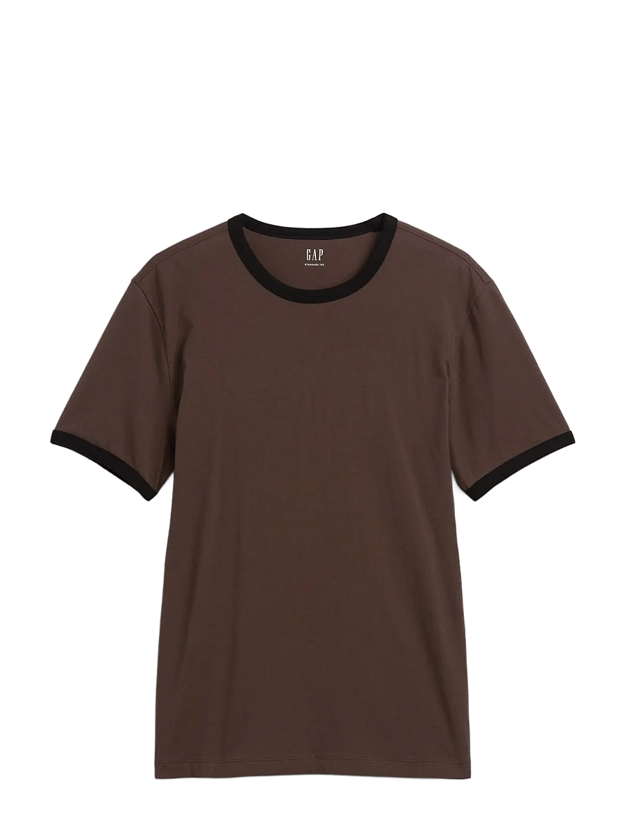 GAP - Soft Cotton Jersey T-shirt from the GAP collection - lühikeste varrukatega t-särgid - woodsy brown - 1