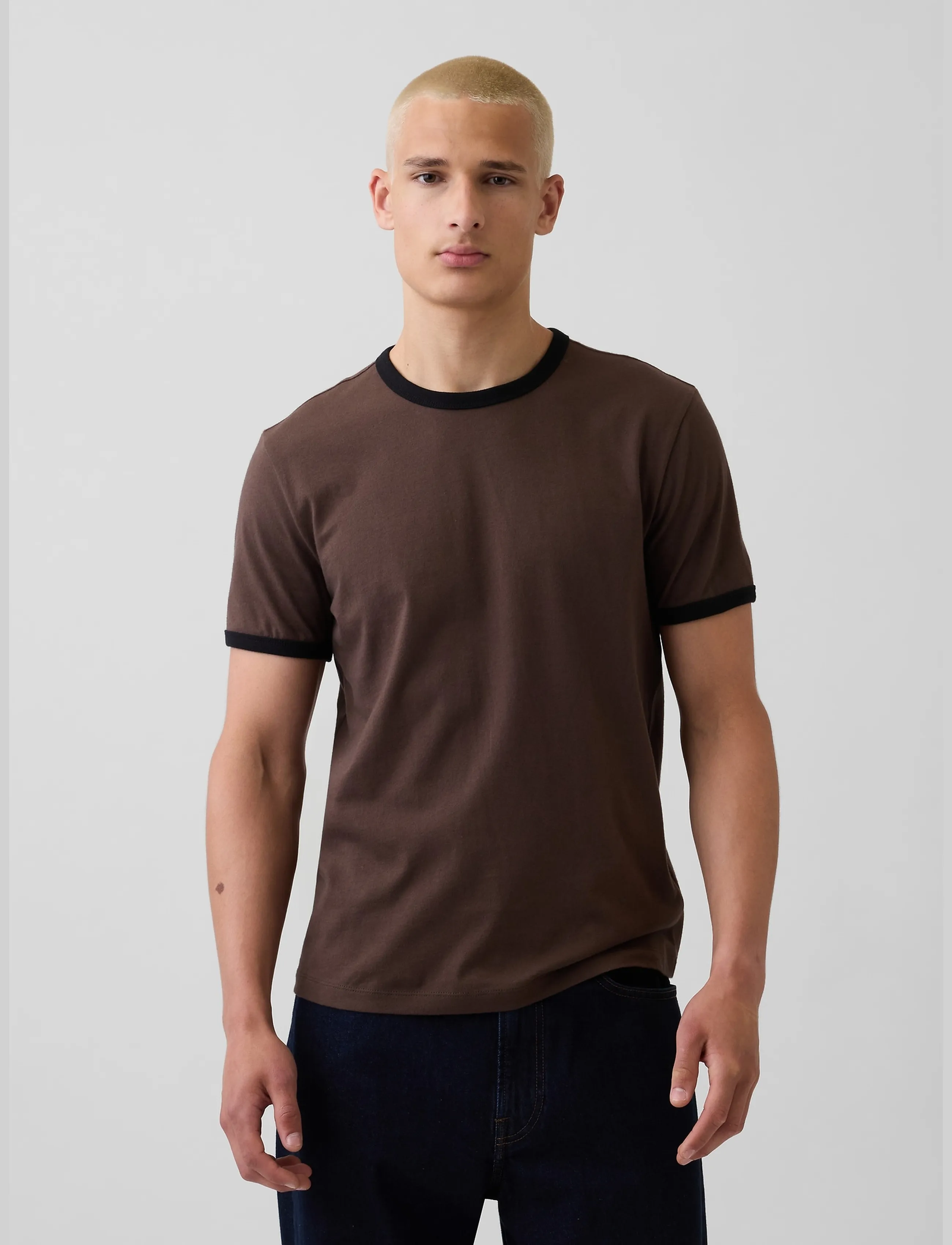 GAP Soft Cotton Jersey T-shirt from the GAP collection - T-särgid - WOODSY BROWN / brown