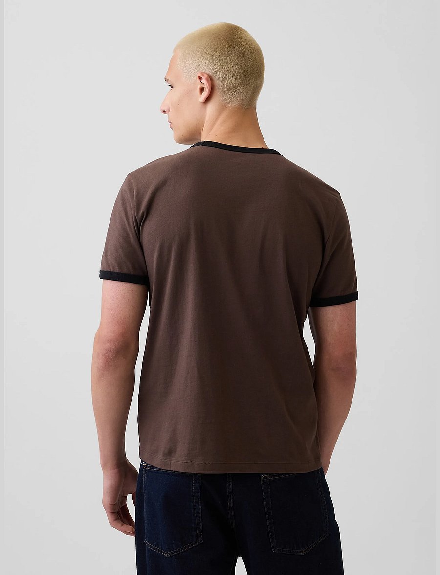 GAP - Soft Cotton Jersey T-shirt from the GAP collection - lühikeste varrukatega t-särgid - woodsy brown - 3