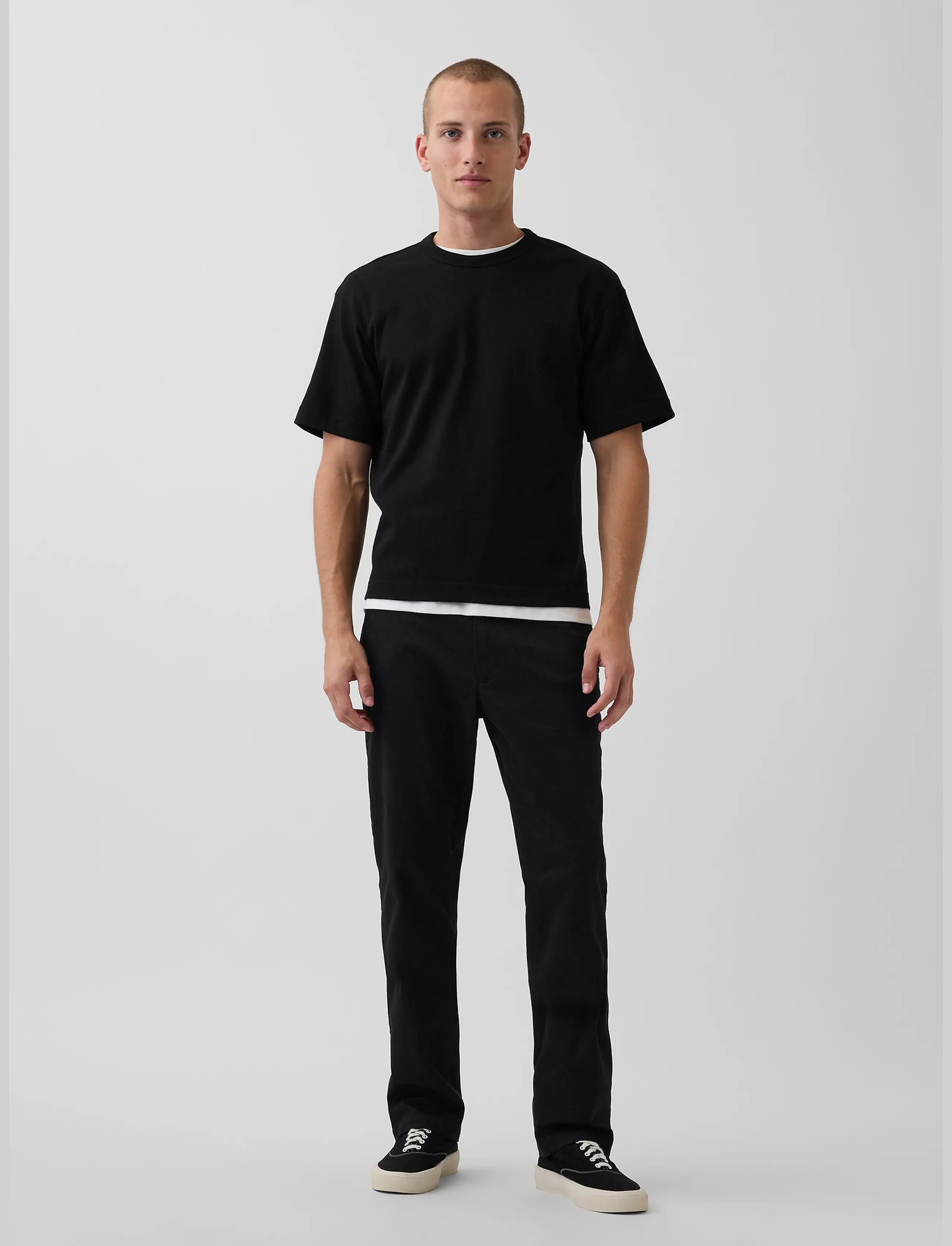 GAP Modern Straight Khakis from the GAP collection - Püksid - TRUE BLACK V2 2 / black