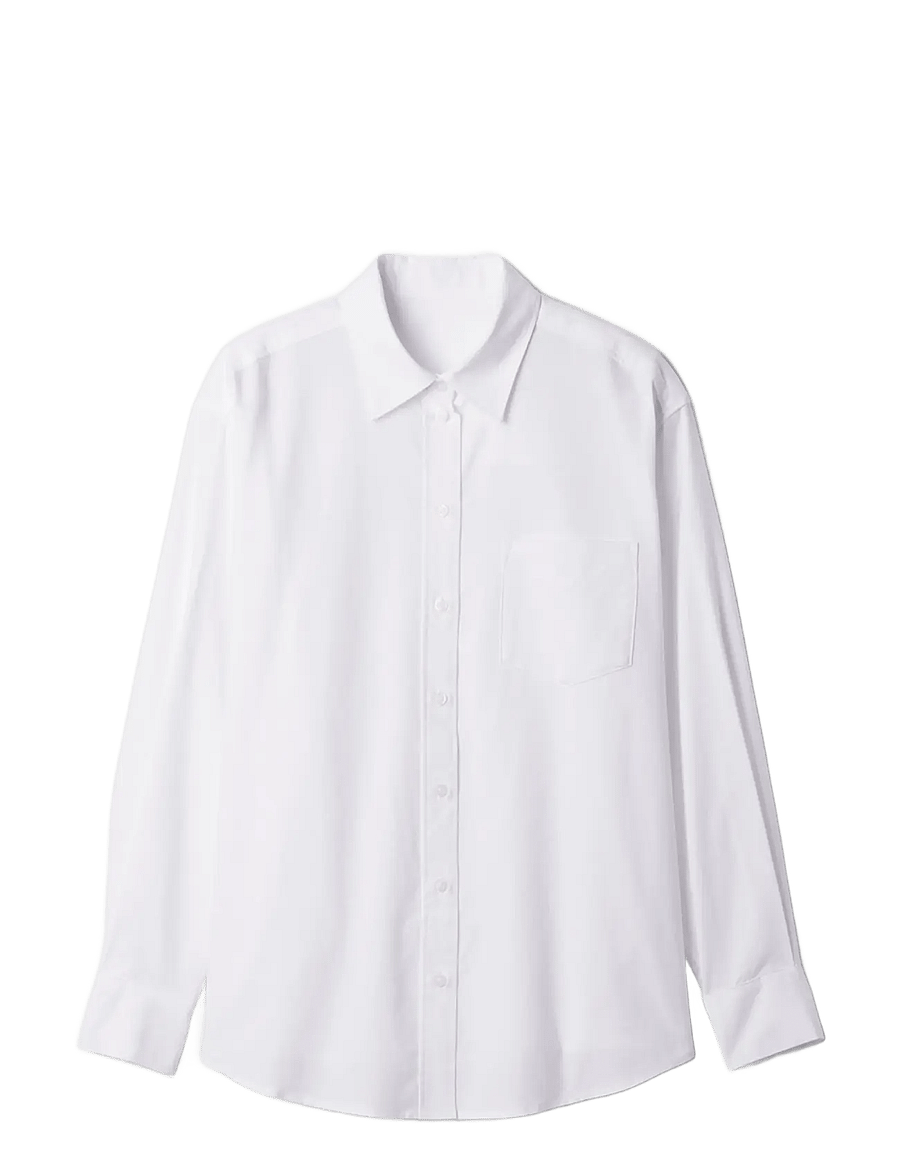 GAP - Organic Cotton Oxford Big Shirt - optic white 1 - 1