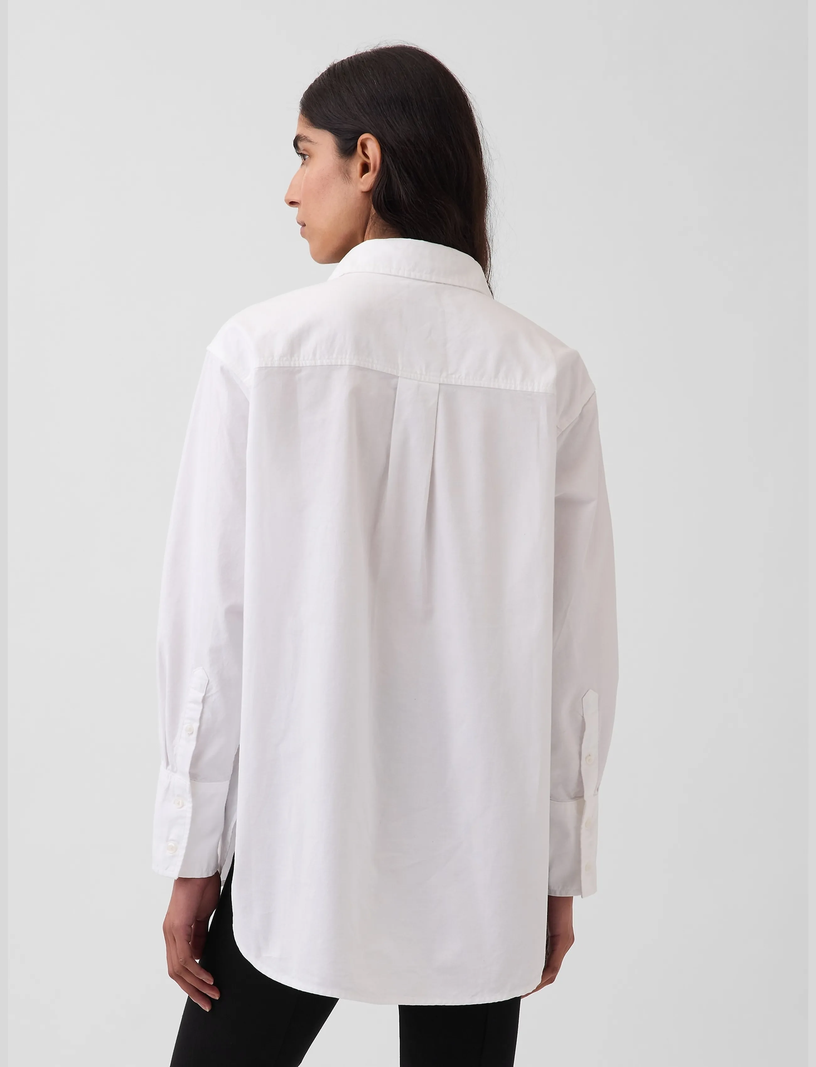 GAP - Organic Cotton Oxford Big Shirt - optic white 1 - 2