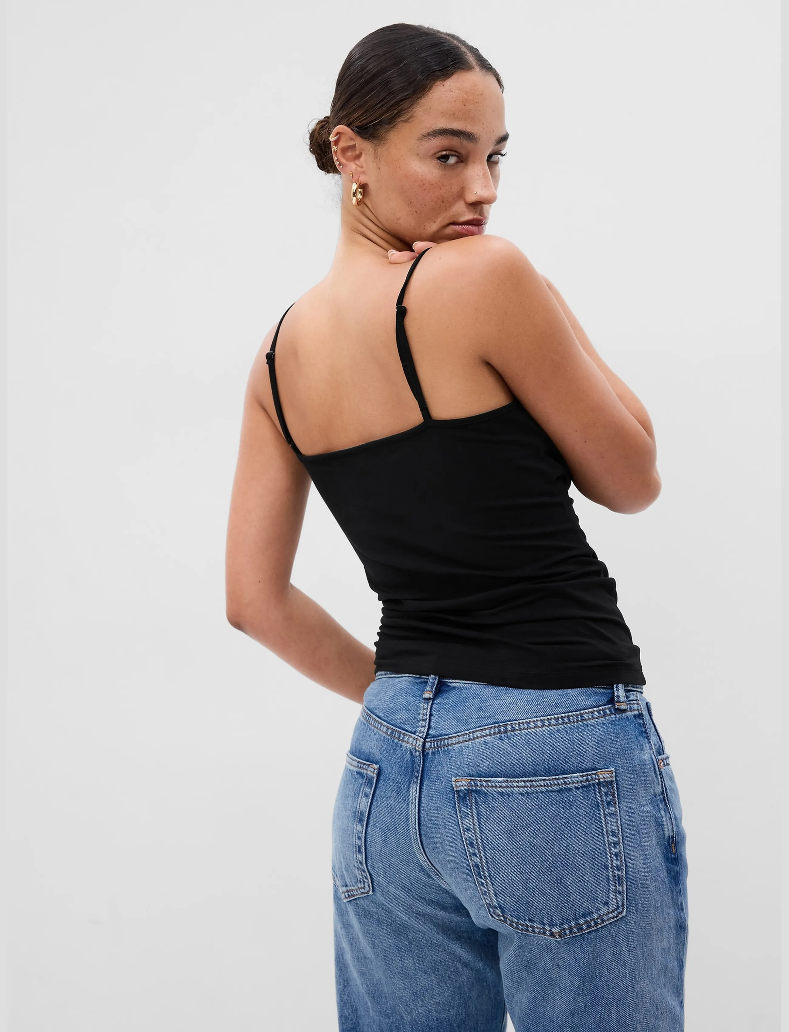 GAP - CloseKnit Basic Cami from the GAP collection - tanktops - black - 5