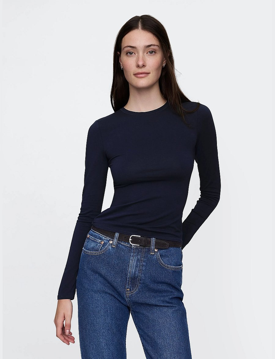 GAP - CloseKnit Jersey T-Shirt from the GAP collection - navy uniform - 0