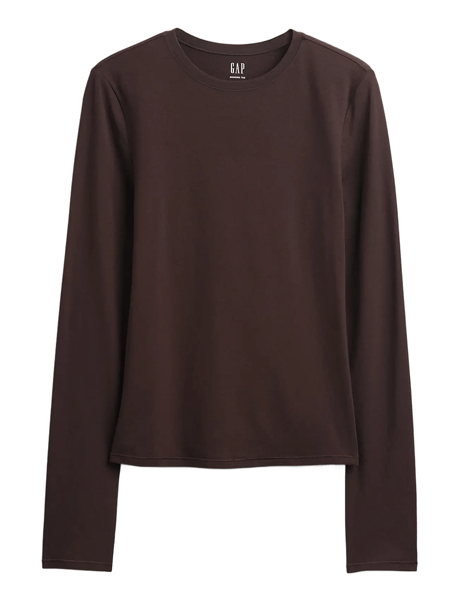 GAP - CloseKnit Jersey T-Shirt from the GAP collection - pikkade varrukatega topid - terra brown v2 - 1
