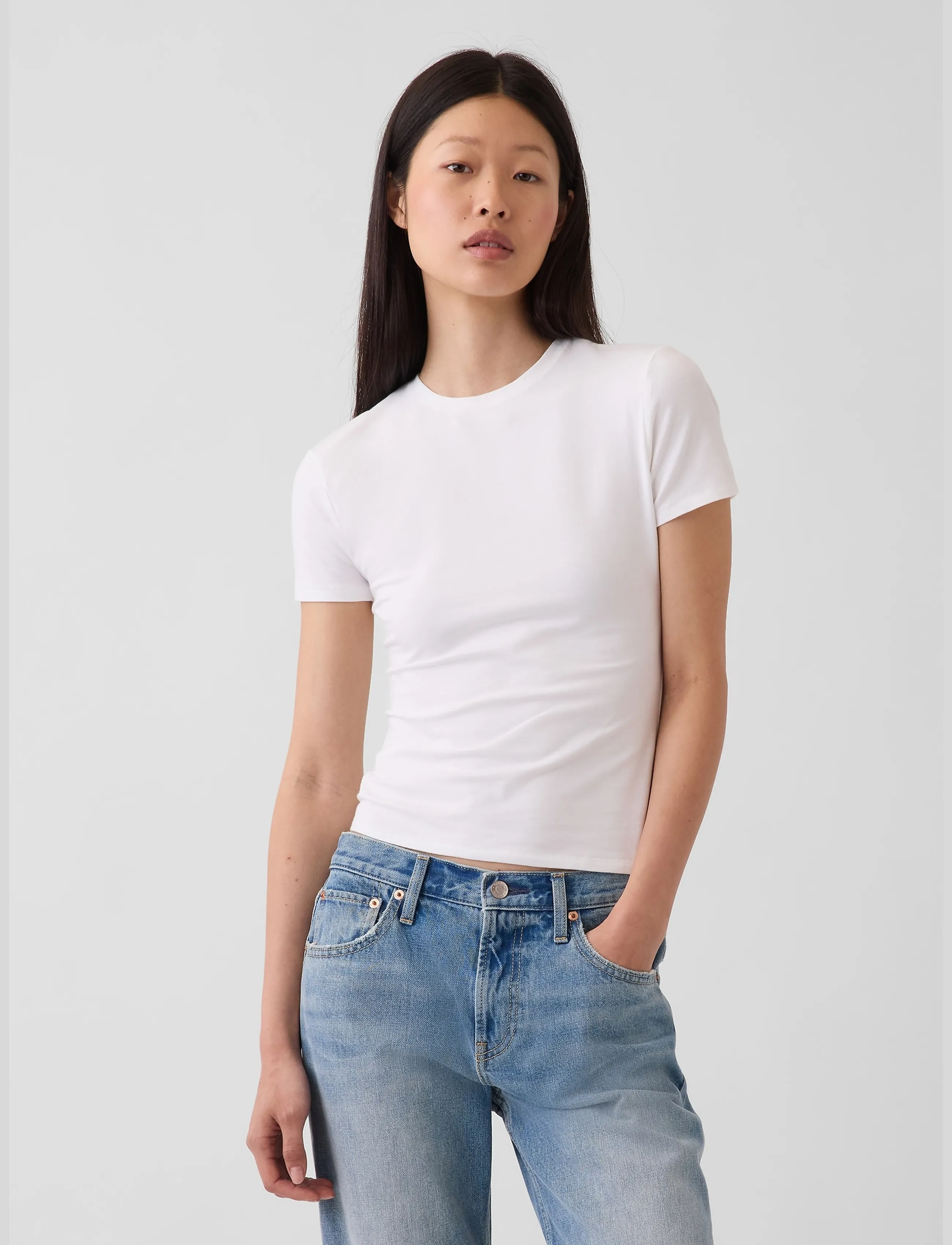 GAP CloseKnit Jersey T-Shirt from the GAP collection - T-shirts & Toppe - FRESH WHITE / white
