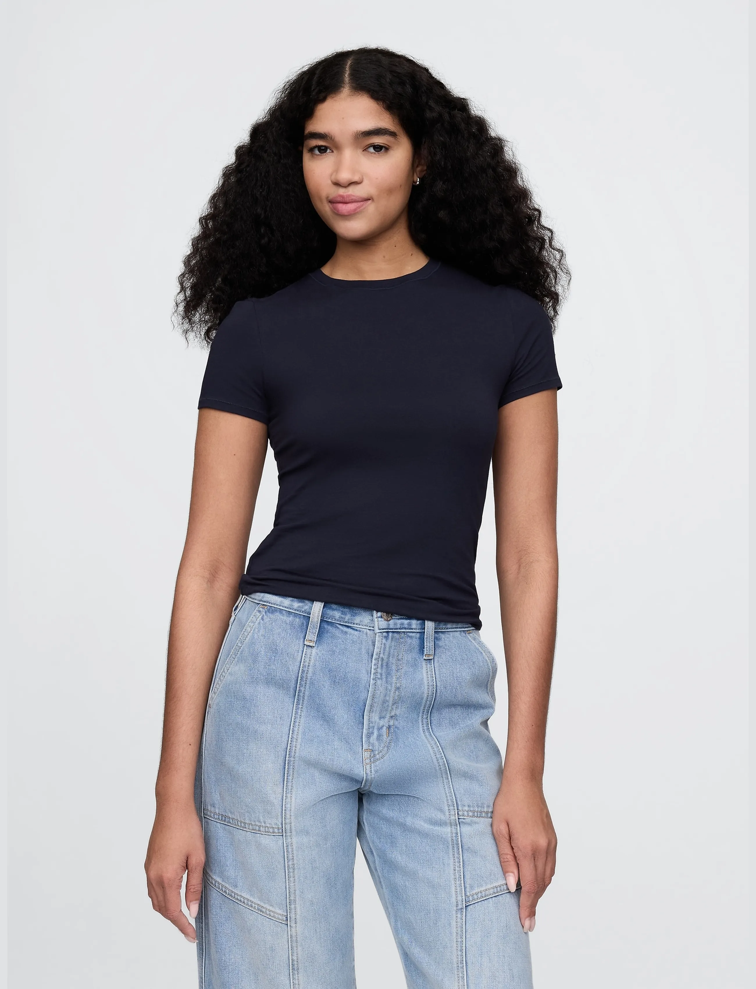 GAP CloseKnit Jersey T-Shirt from the GAP collection - T-shirty - NAVY UNIFORM / navy