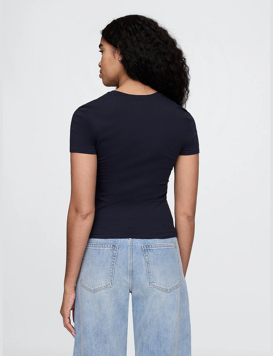GAP - CloseKnit Jersey T-Shirt from the GAP collection - t-shirts - navy uniform - 3