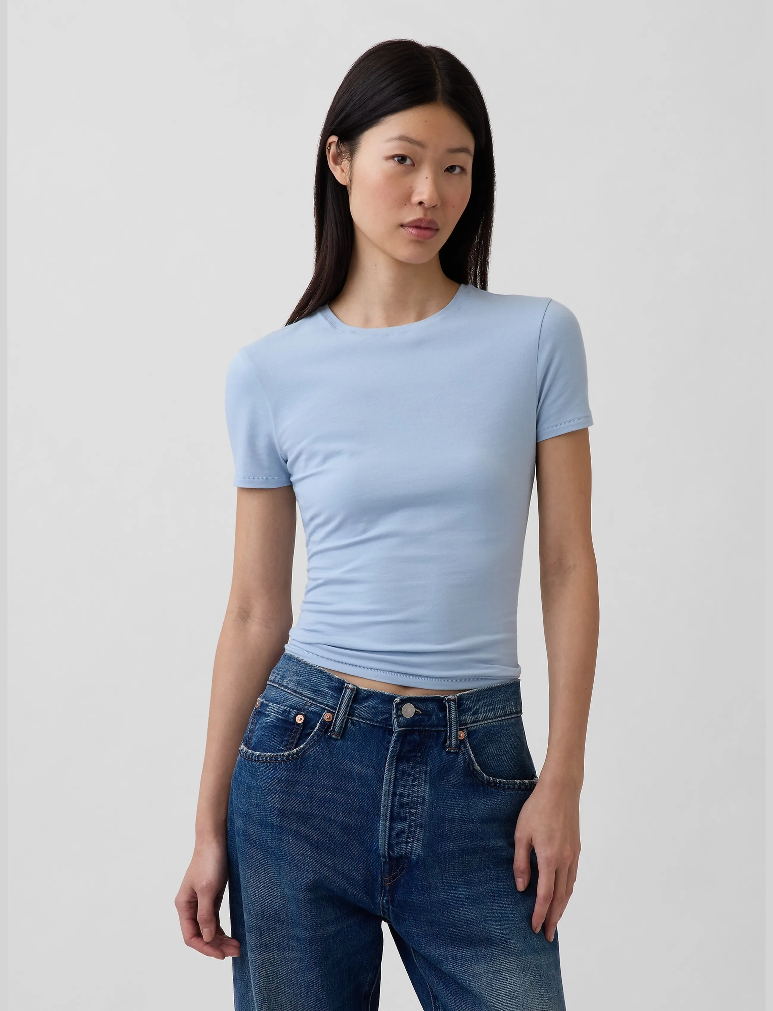 GAP CloseKnit Jersey T-Shirt from the GAP collection - T-shirts - SAIL BLUE / blue