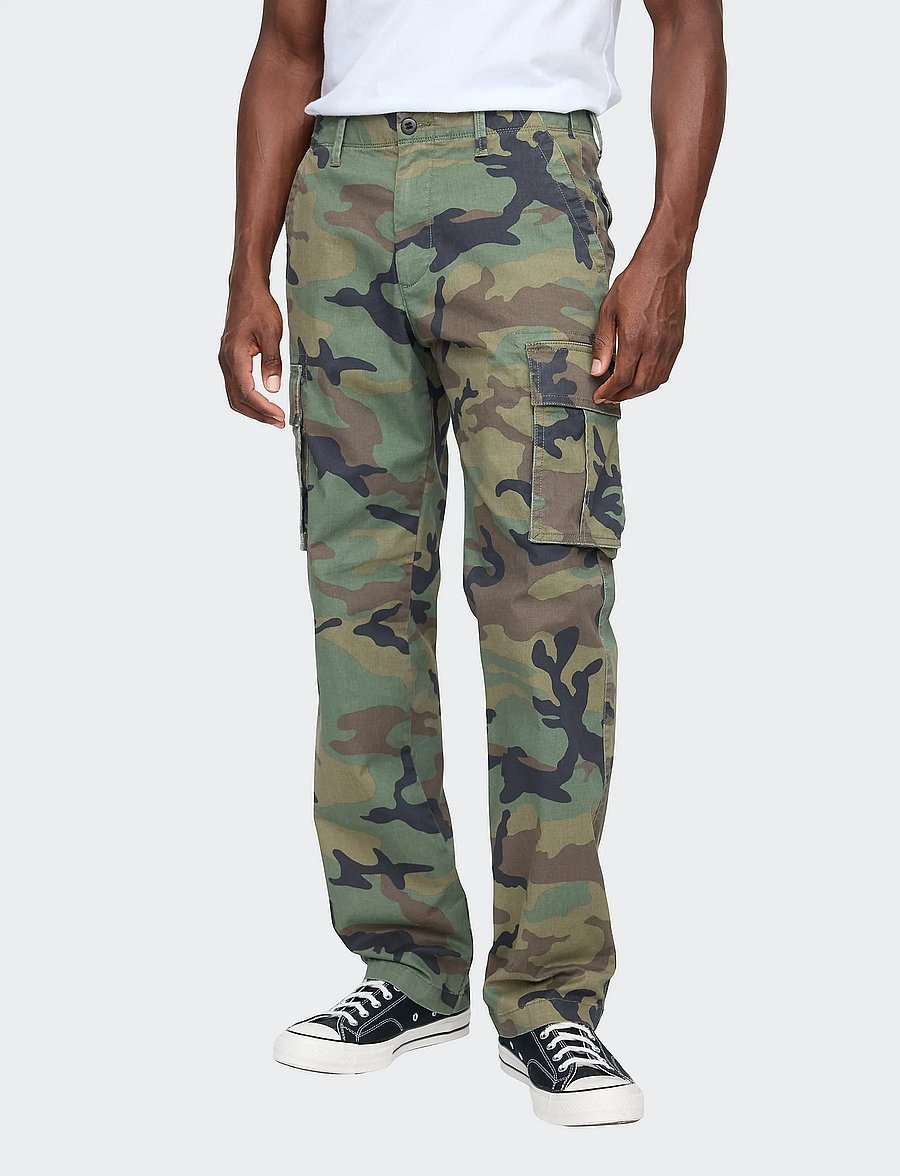 GAP - Essential Straight Cargo Pants from the GAP collection - cargohosen - green camo - 3