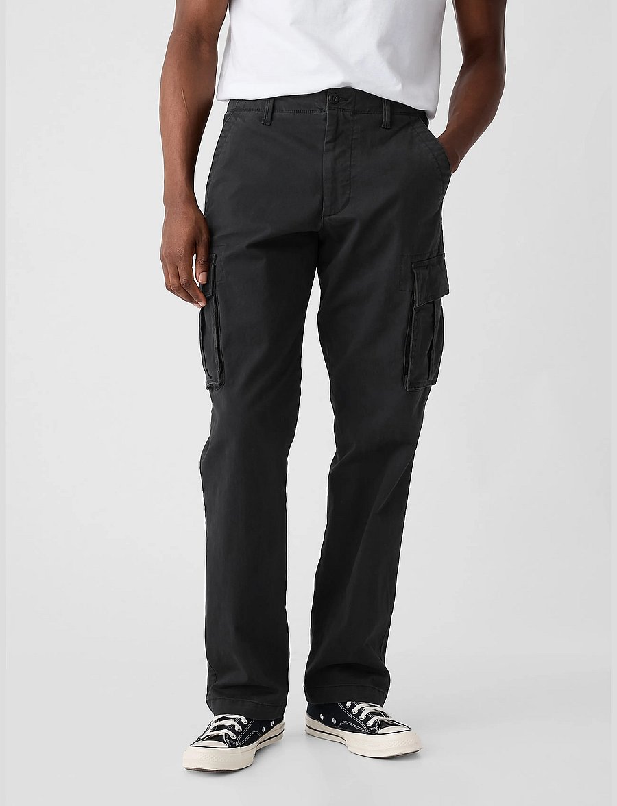 GAP - Essential Straight Cargo Pants from the GAP collection - cargohosen - moonless night v2 - 4