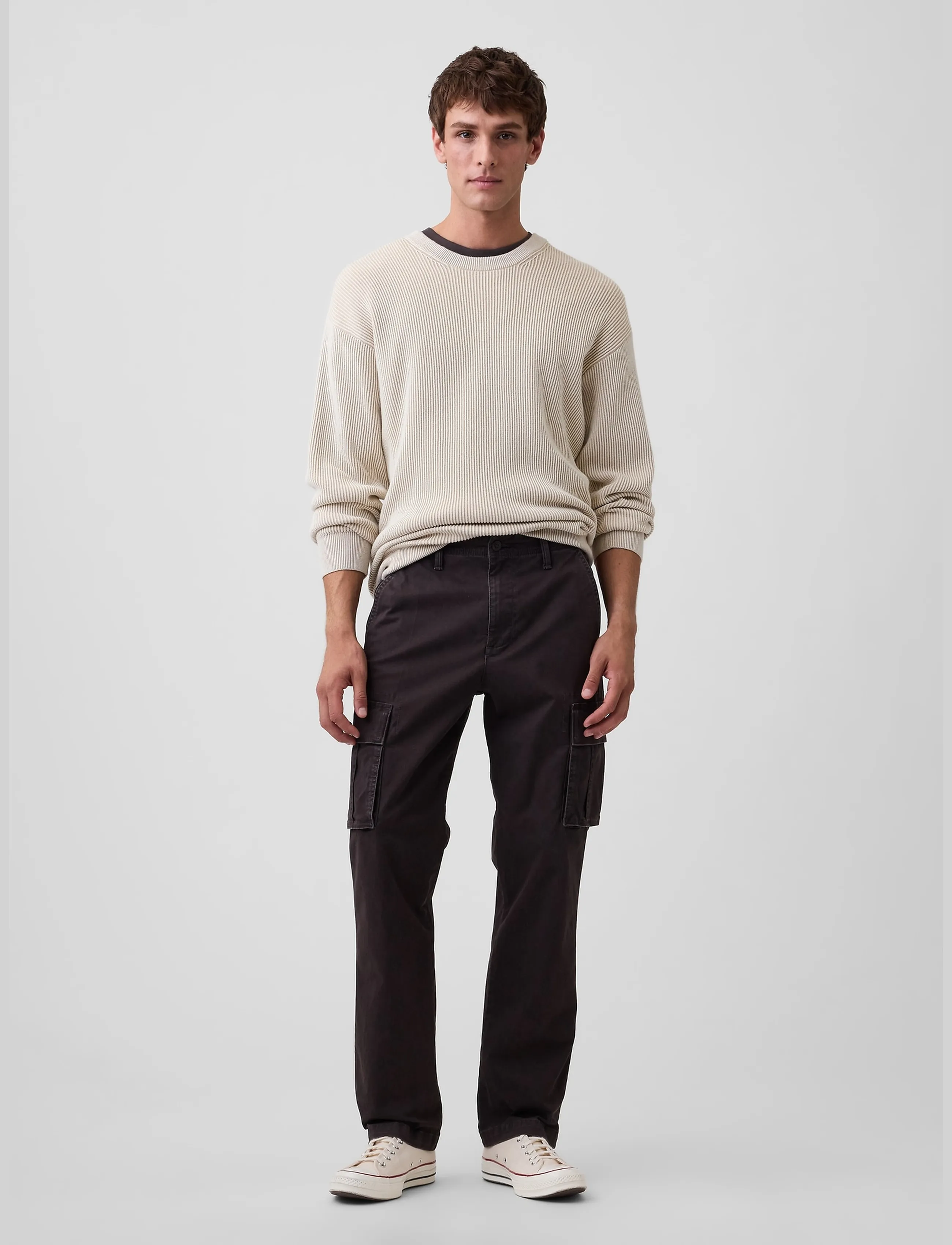 GAP Essential Straight Cargo Pants from the GAP collection - Clothing - TERRA BROWN / brown