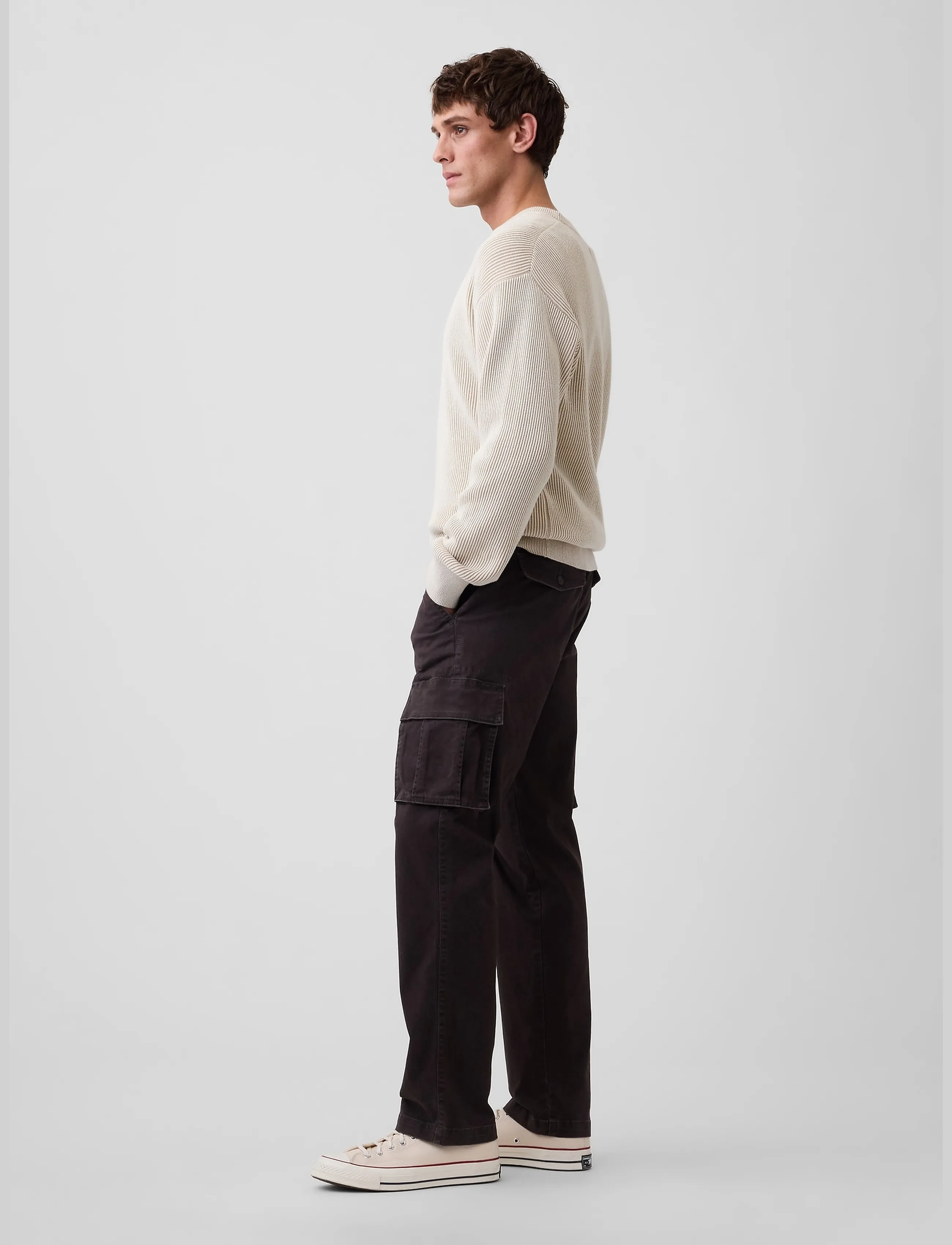 GAP - Essential Straight Cargo Pants from the GAP collection - cargo pants - terra brown - 4