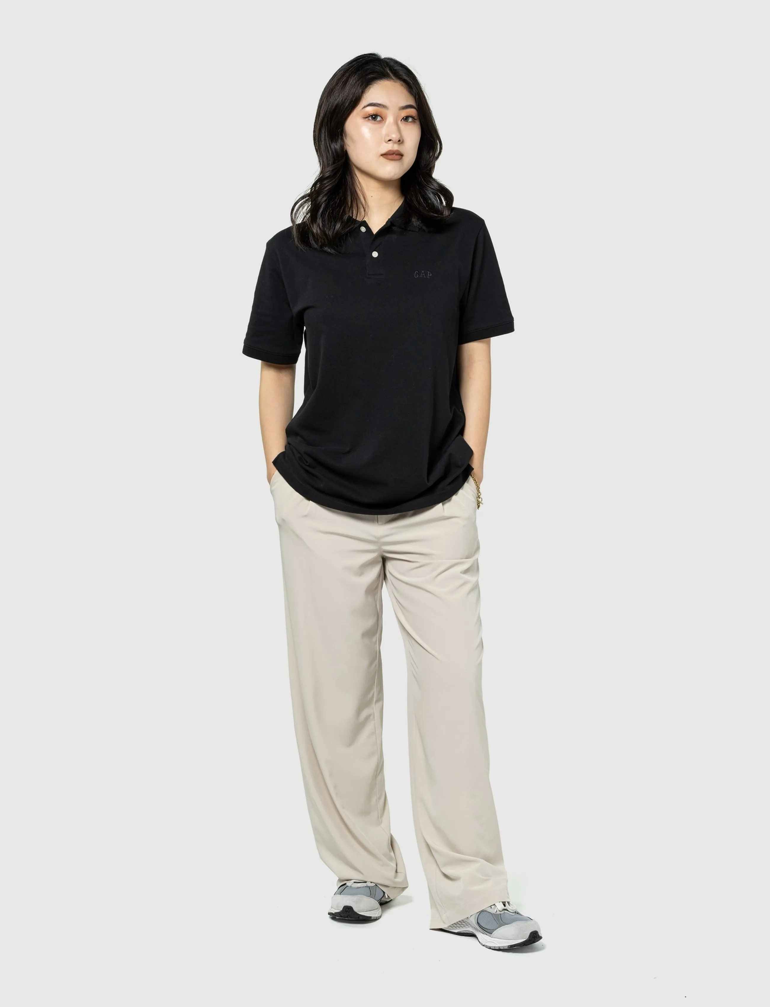 GAP - Gap Logo Pique Polo Shirt - kortärmade pikéer - black 013 - 2
