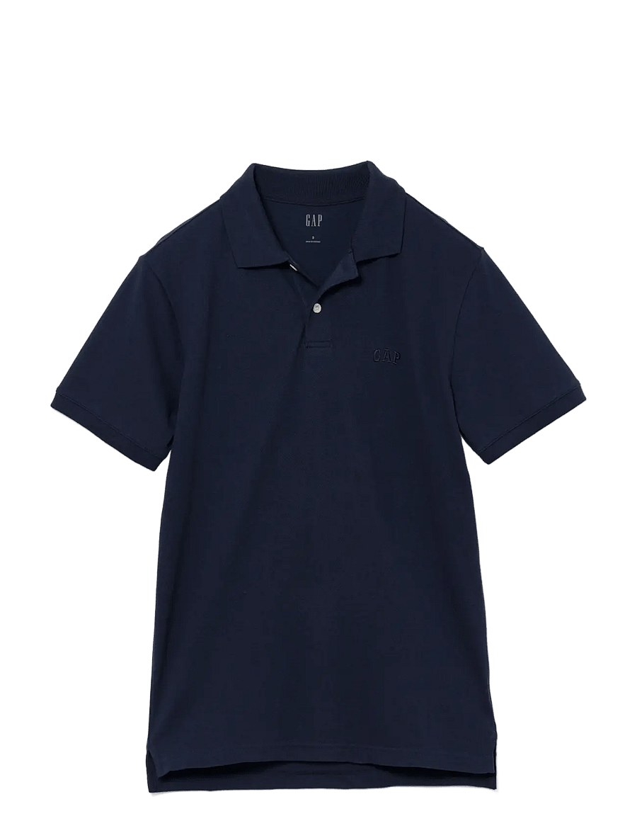 GAP - Gap Logo Pique Polo Shirt - kurzärmelig - tapestry navy - 0