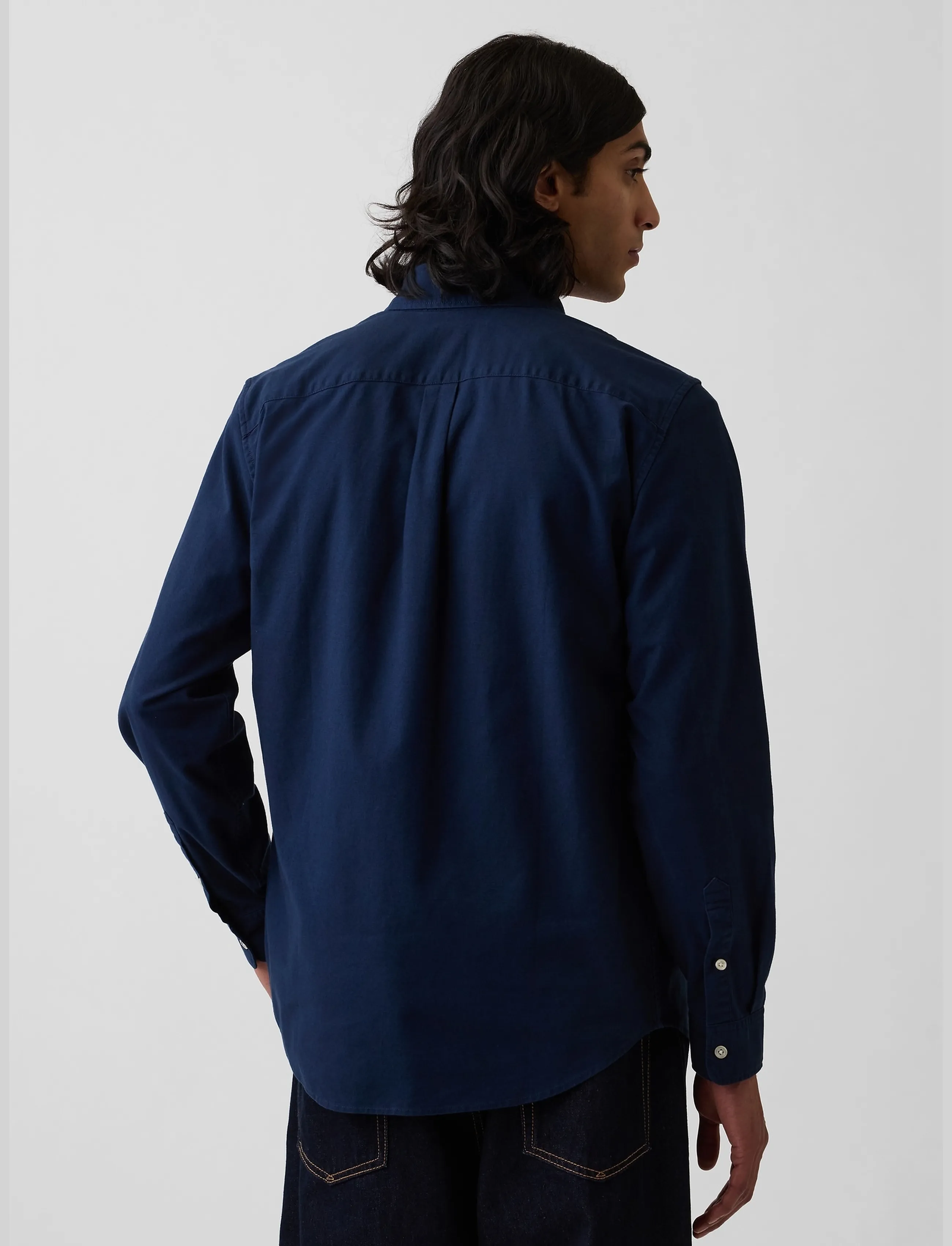 GAP - Oxford Button-Down Shirt from the GAP collection - casual shirts - tapestry navy v2 - 3