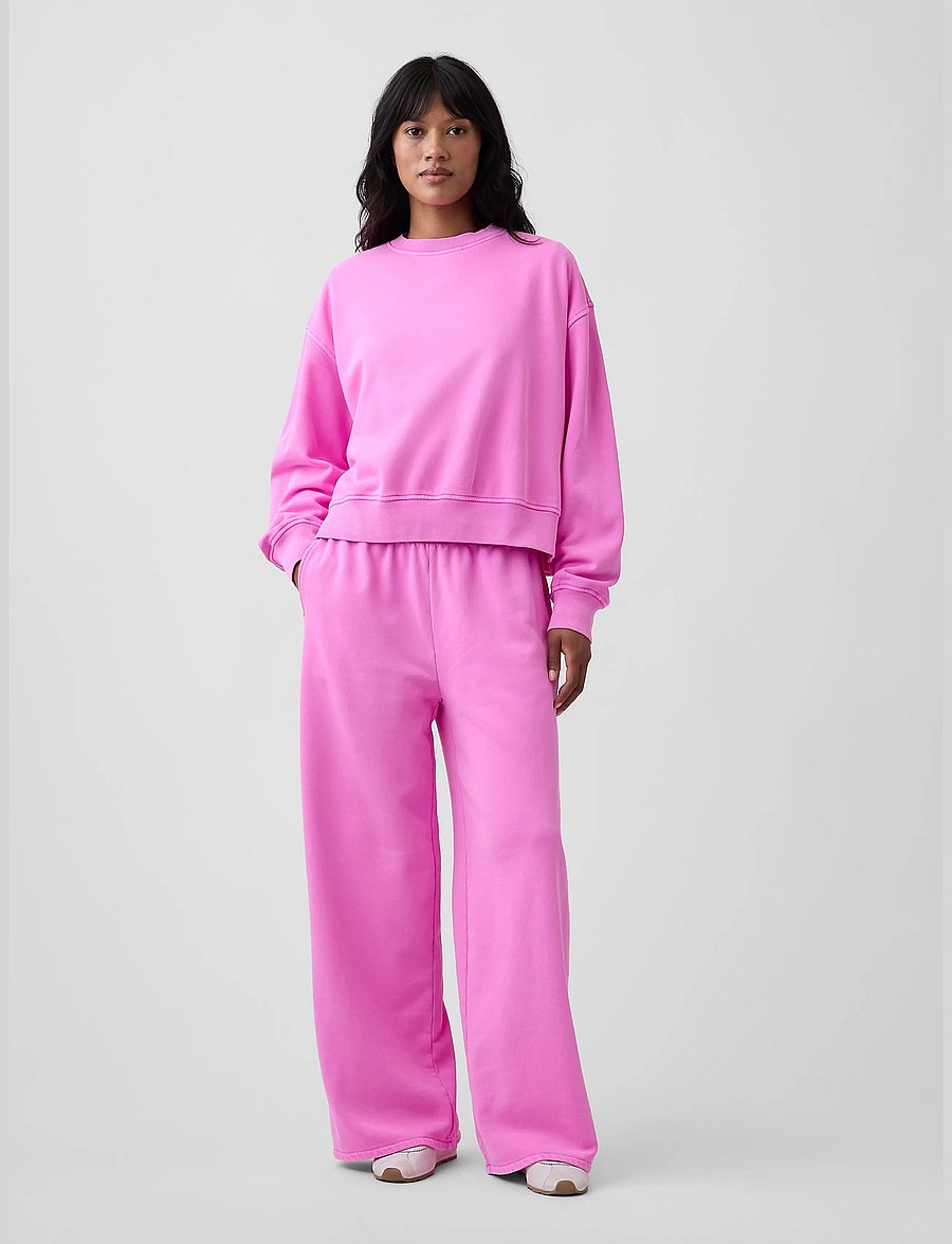 GAP - VintageSoft Baggy Wide-Leg Sweatpants from the GAP collection - neon pink glow - 0