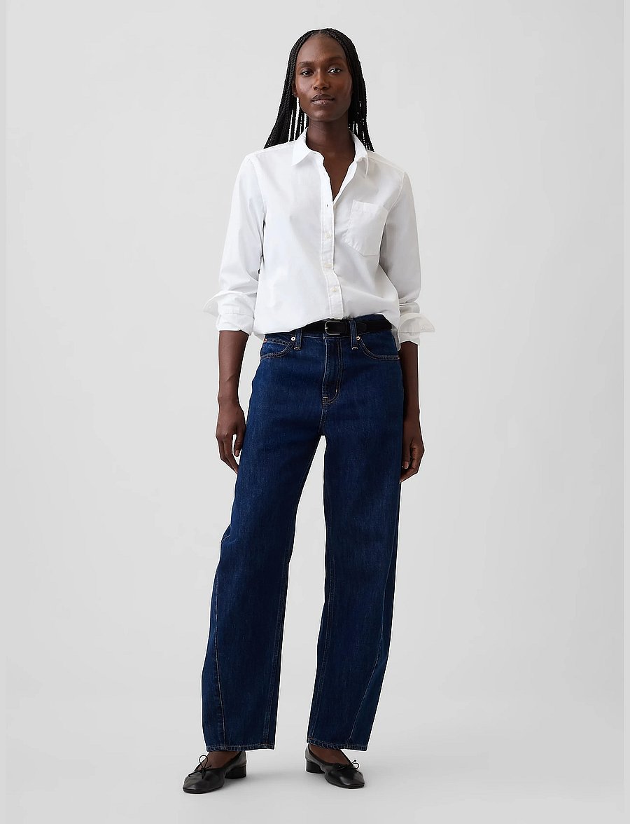 GAP - Organic Cotton Poplin Classic Shirt - långärmade skjortor - optic white - 3