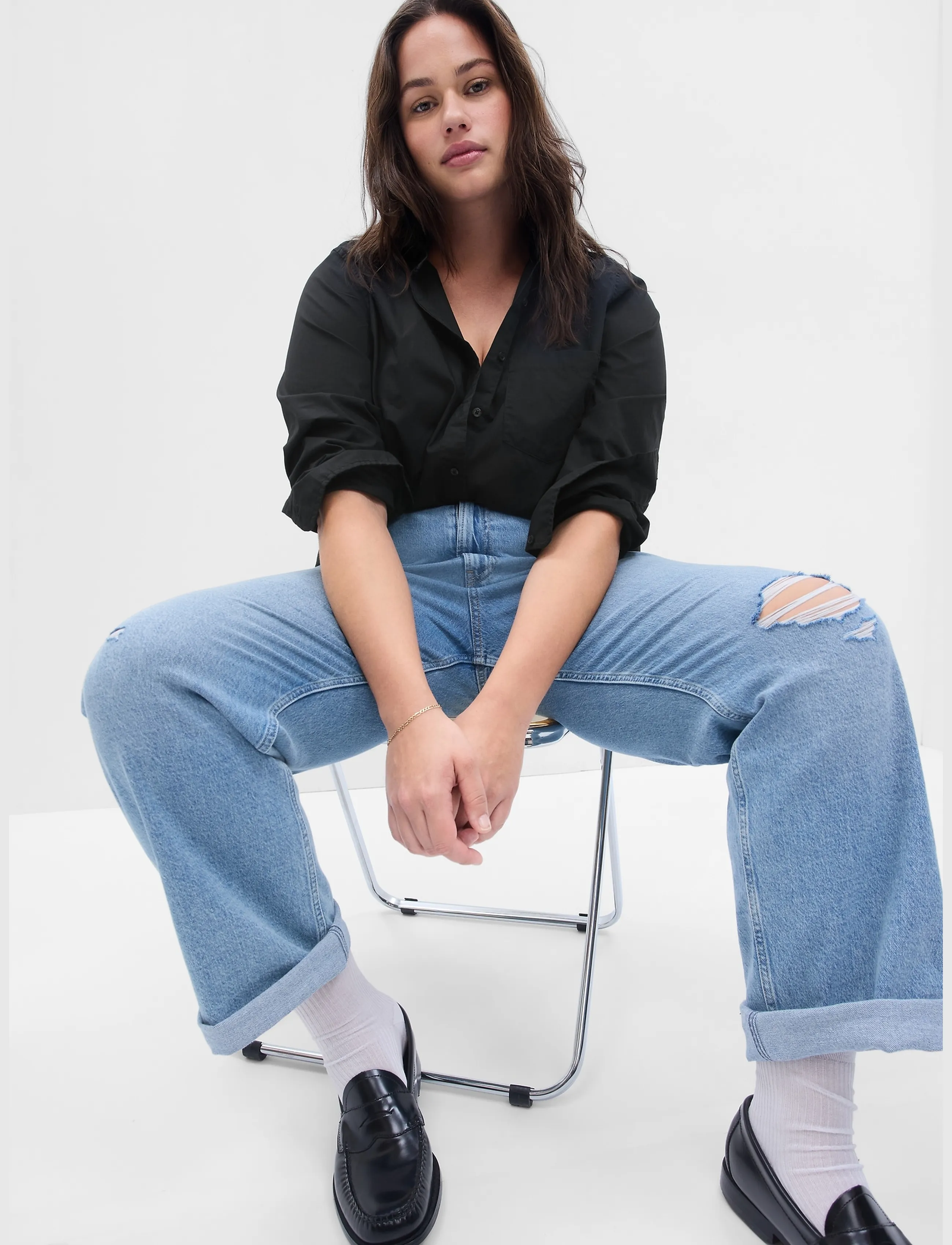 GAP Organic Cotton Poplin Classic Shirt skjortor dam – bild 7