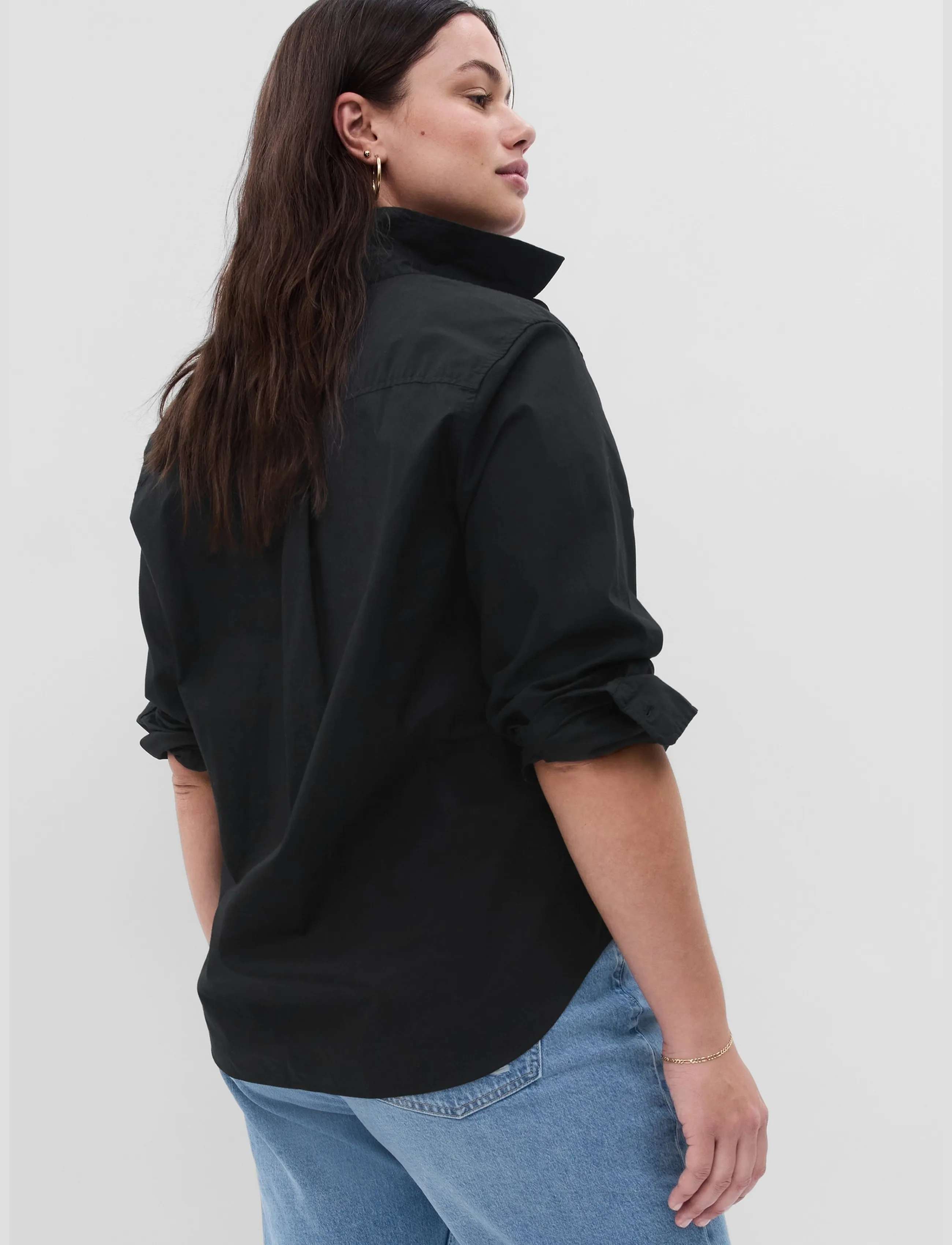 GAP Organic Cotton Poplin Classic Shirt skjortor dam – bild 8
