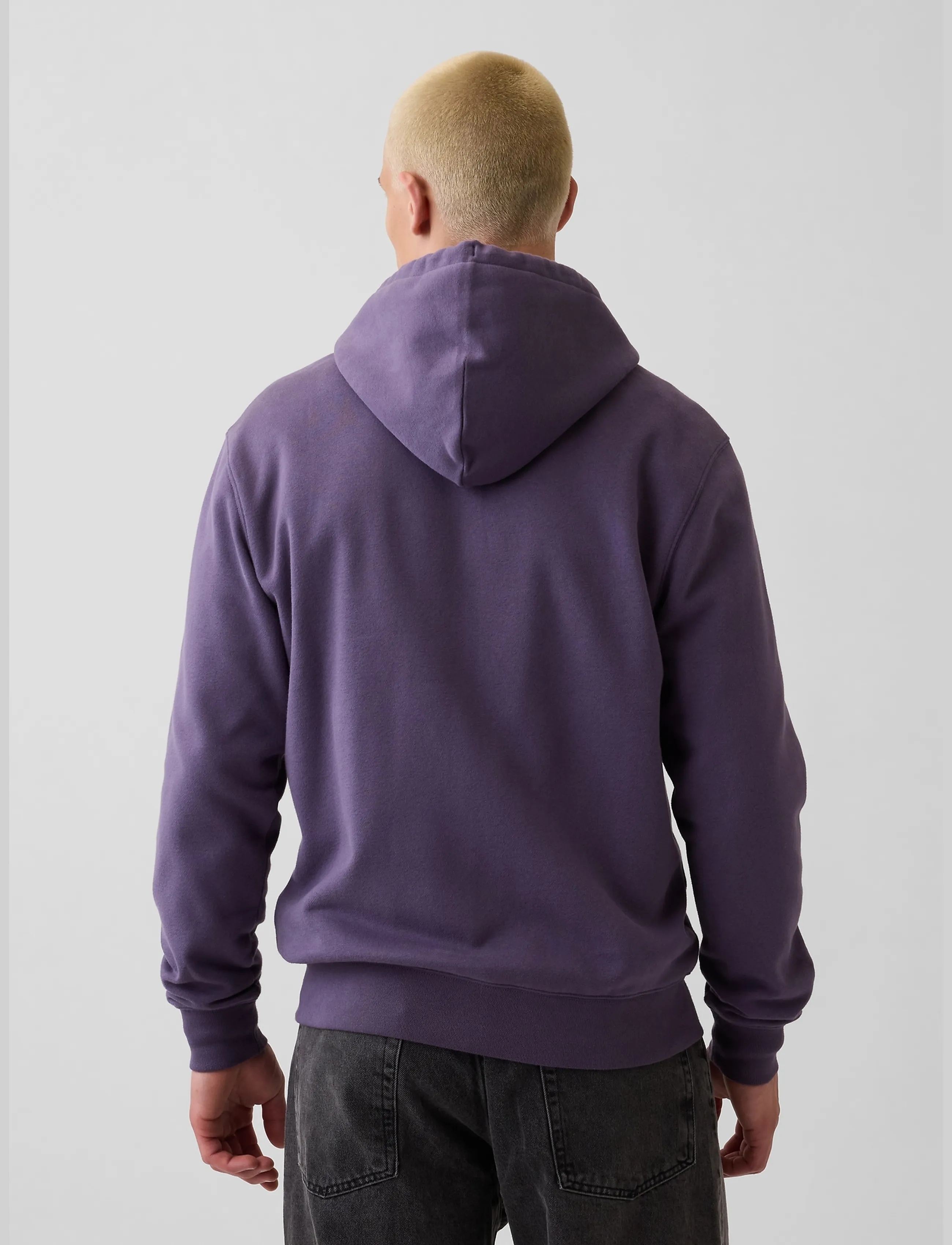 GAP - Adult VintageSoft Arch Logo Zip Hoodie - kapuutsiga pusad - dark violet v2 - 3