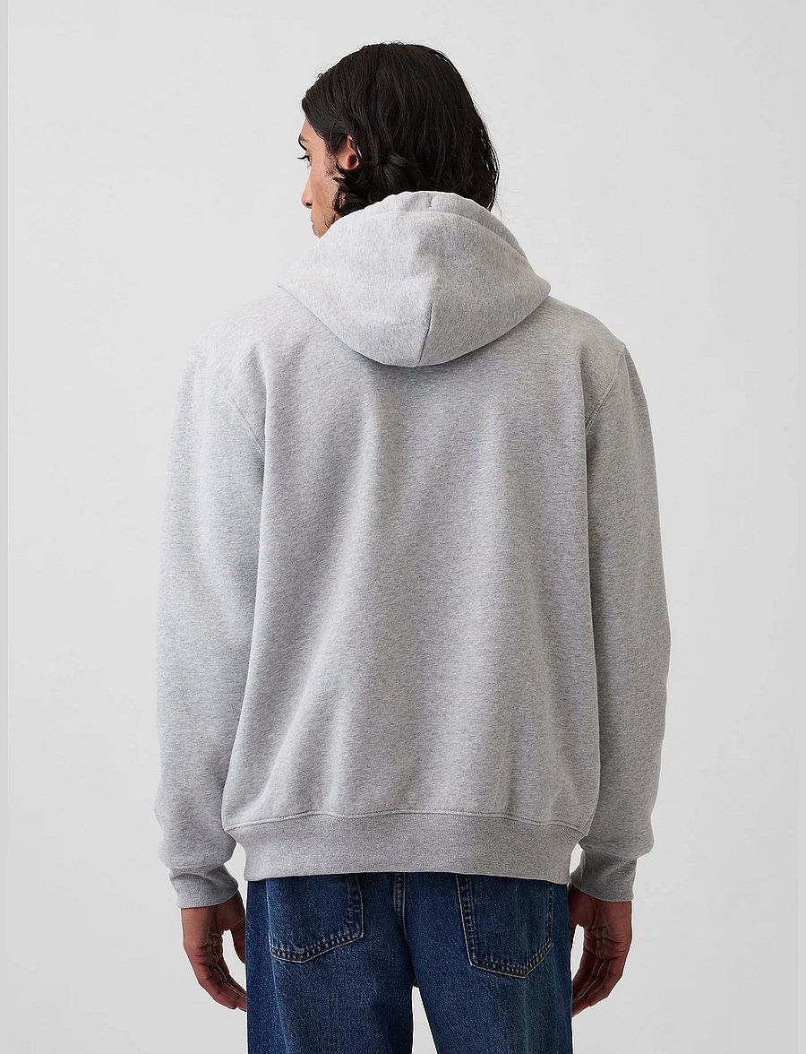 GAP - Adult VintageSoft Arch Logo Zip Hoodie - kapuutsiga pusad - light heather grey v2 - 3