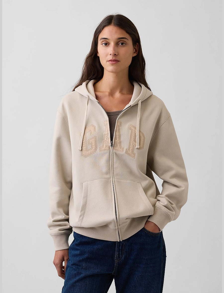 GAP - Adult VintageSoft Arch Logo Zip Hoodie - kapuutsiga pusad - moonstone - 5