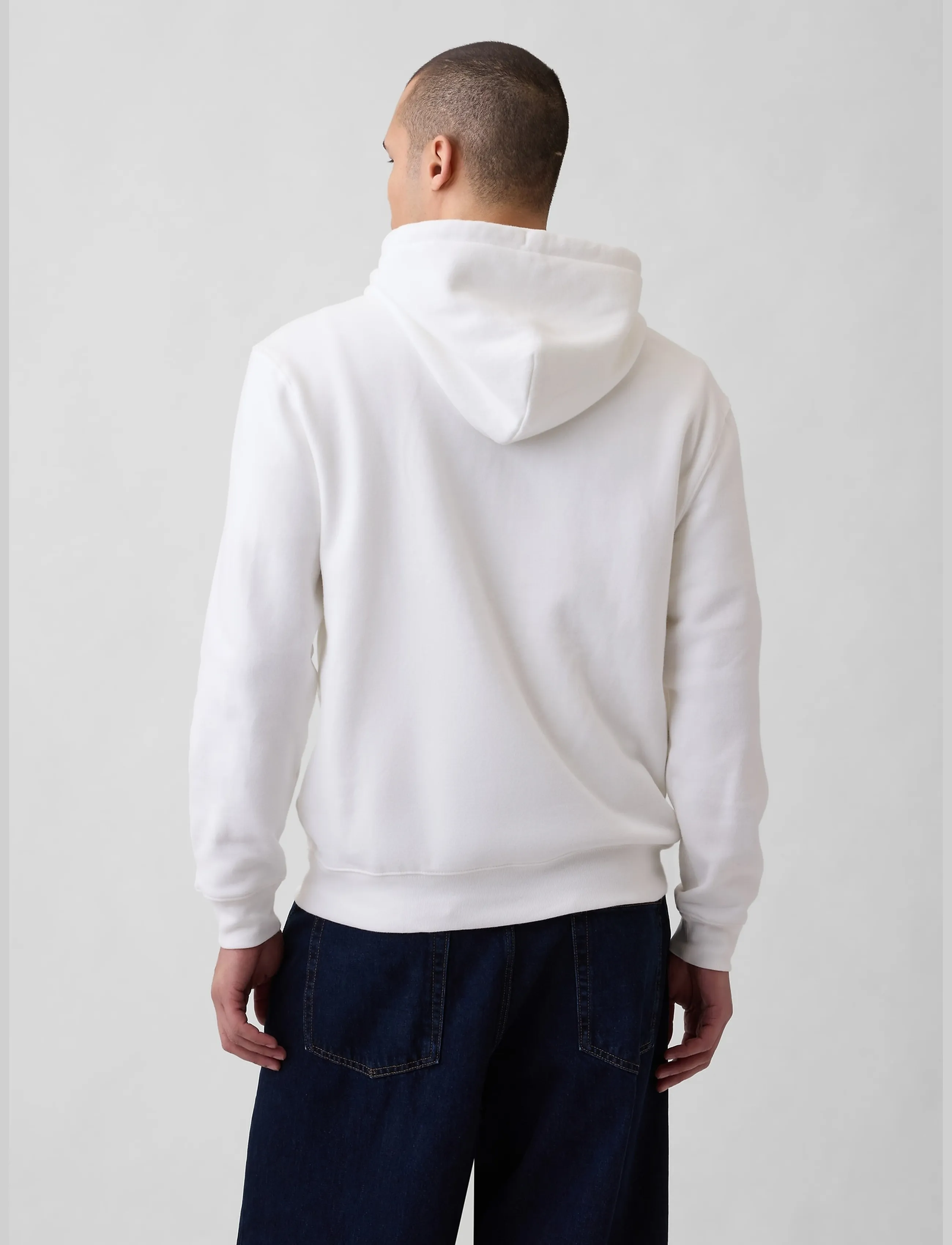 GAP - Adult VintageSoft Arch Logo Zip Hoodie - new off white v2 - 3