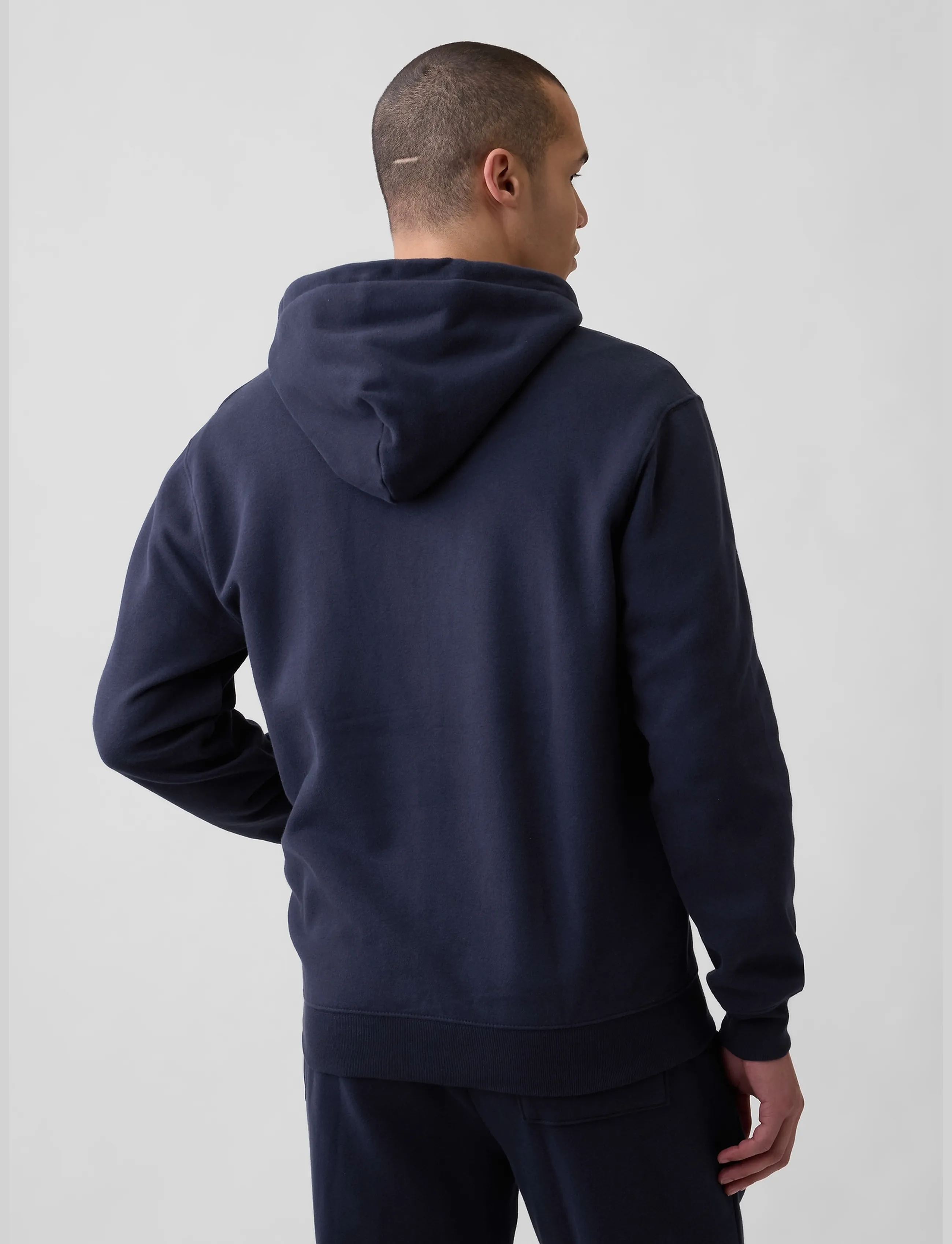 GAP - Adult VintageSoft Arch Logo Zip Hoodie - tapestry navy v2 - 3