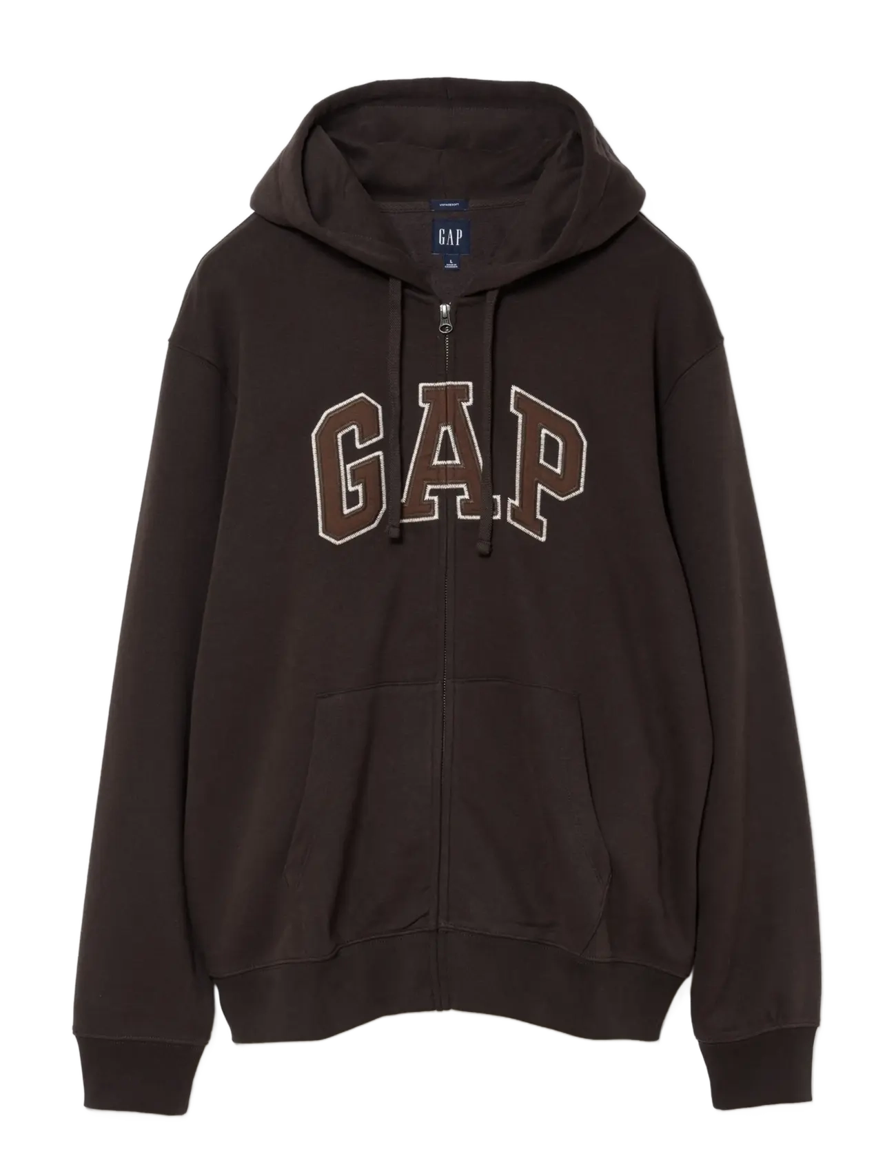 GAP Adult VintageSoft Arch Logo Zip Hoodie - Kleidung - TERRA BROWN V2 / brown