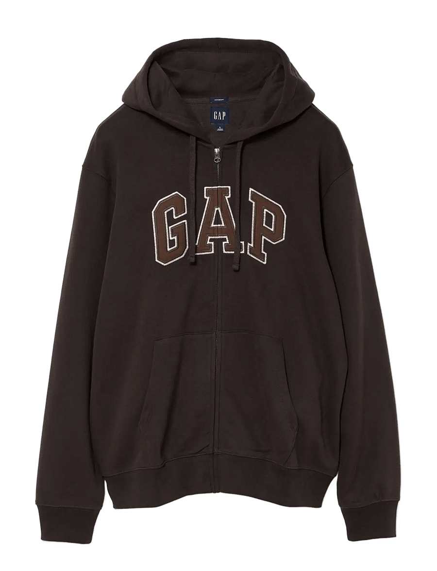 GAP - Adult VintageSoft Arch Logo Zip Hoodie - kapuzenpullover - terra brown v2 - 0