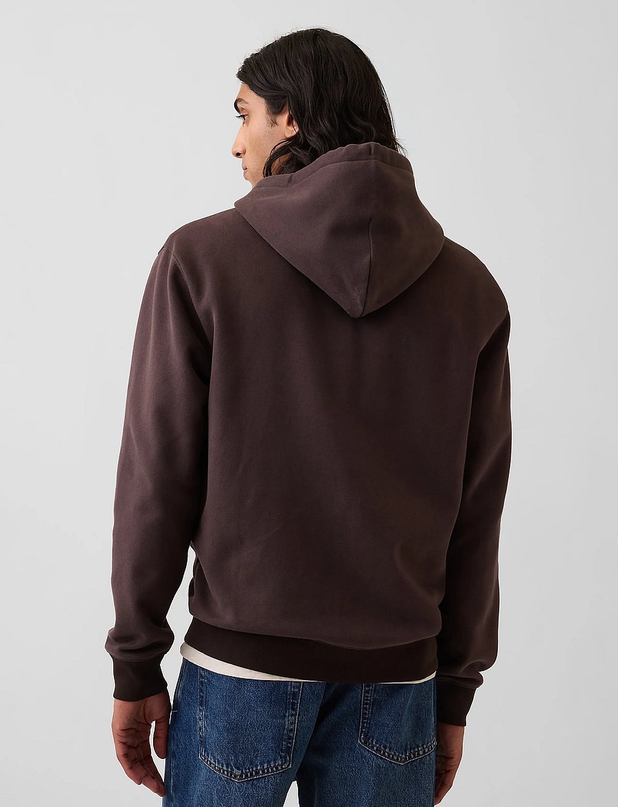 GAP - Adult VintageSoft Arch Logo Zip Hoodie - hoodies - terra brown v2 - 3