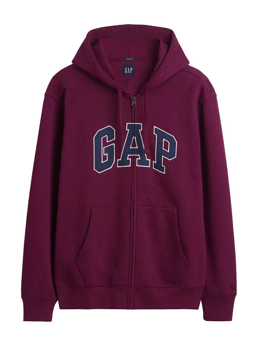 GAP - Adult VintageSoft Arch Logo Zip Hoodie - kapuutsiga pusad - tuscan red v3 - 1