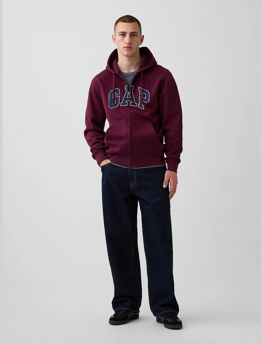 GAP - Adult VintageSoft Arch Logo Zip Hoodie - kapuutsiga pusad - tuscan red v3 - 2