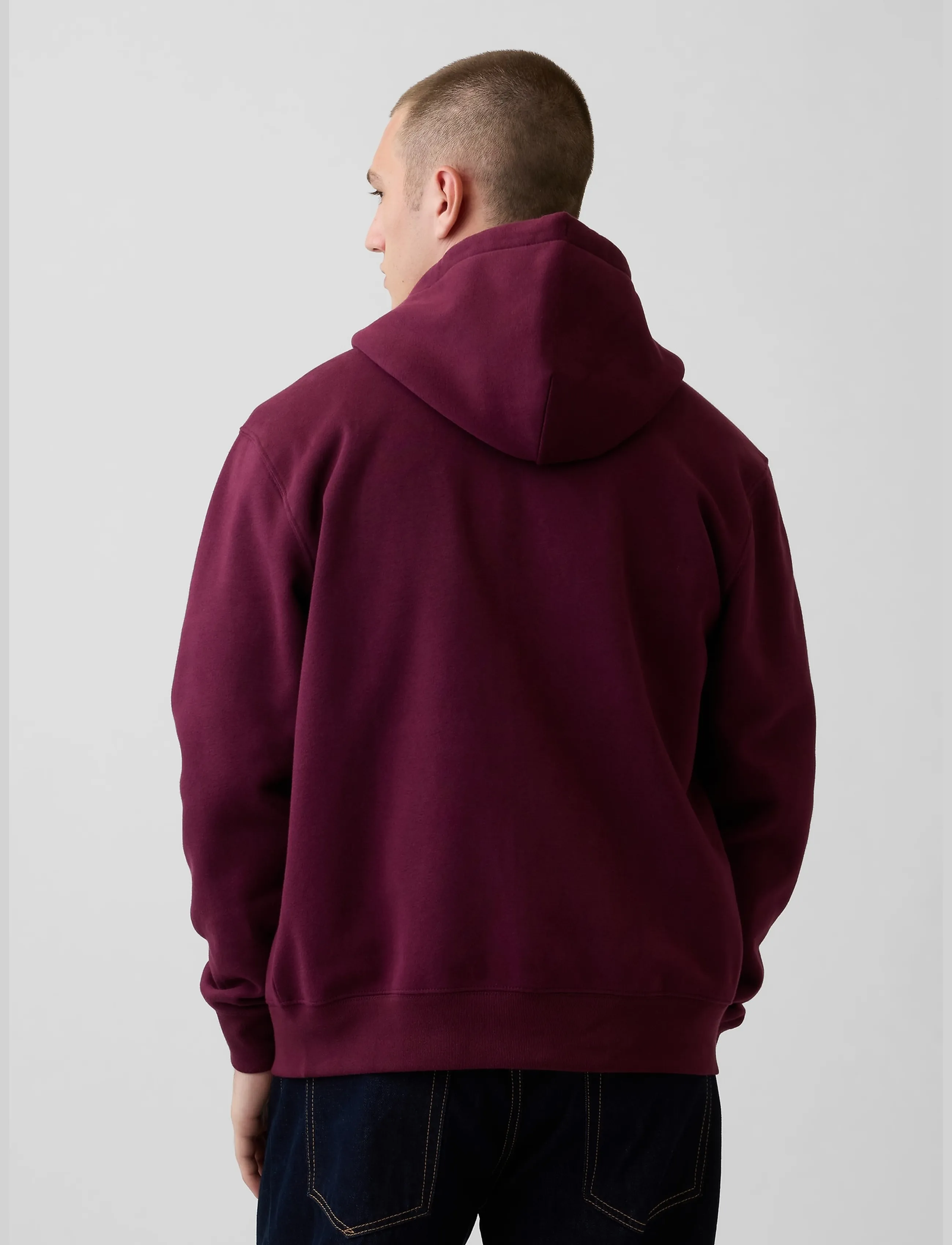GAP - Adult VintageSoft Arch Logo Zip Hoodie - kapuutsiga pusad - tuscan red v3 - 3