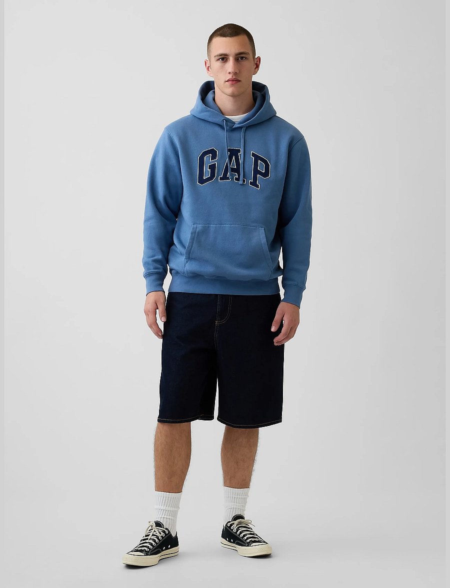 GAP - Adult VintageSoft Arch Logo Hoodie - hoodies - bainbridge blue 117 v2 - 2
