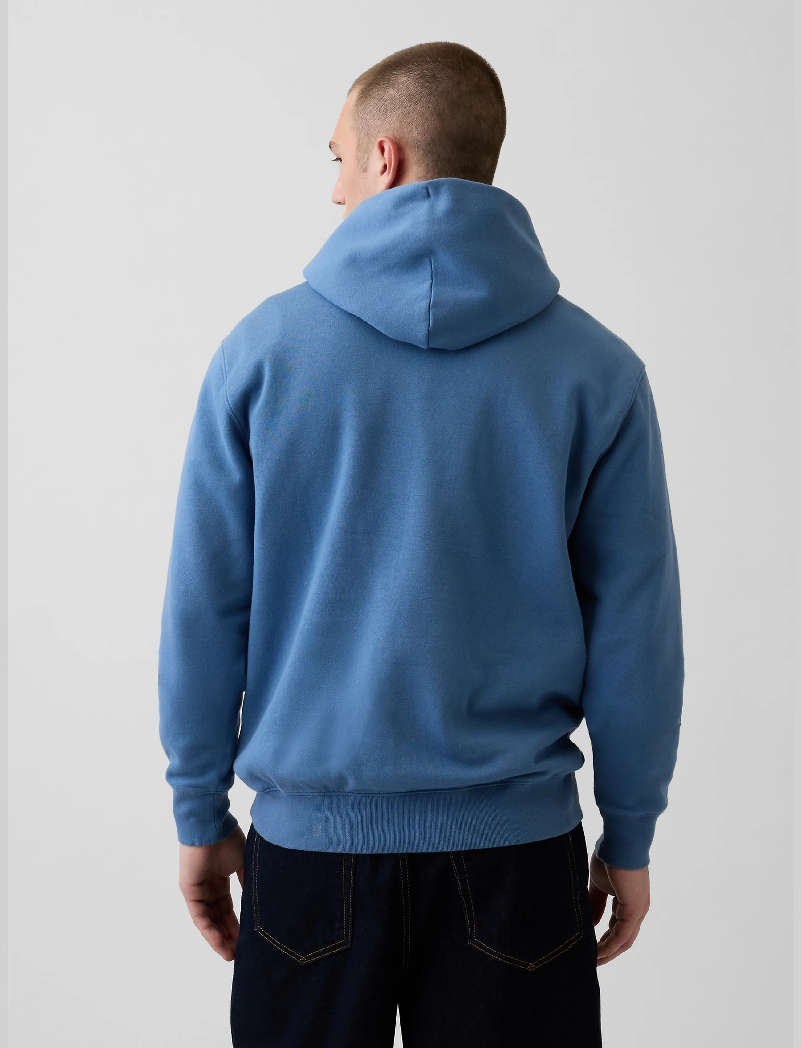 GAP - Adult VintageSoft Arch Logo Hoodie - hoodies - bainbridge blue 117 v2 - 3