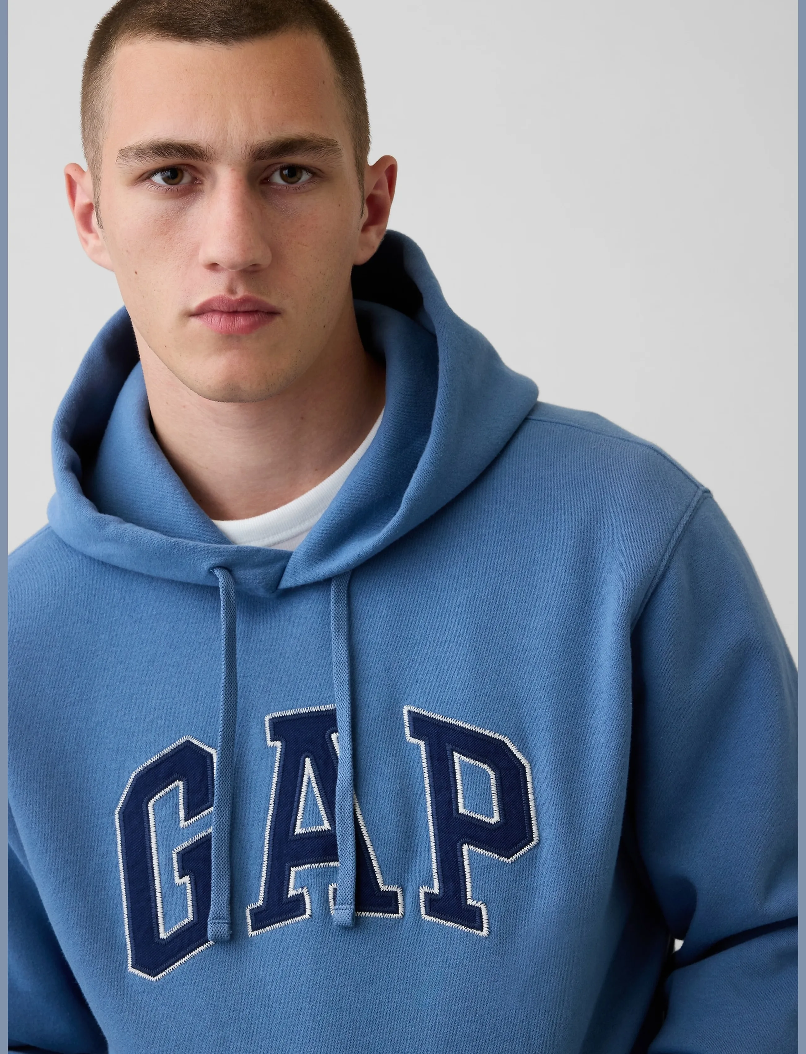 GAP - Adult VintageSoft Arch Logo Hoodie - hoodies - bainbridge blue 117 v2 - 4