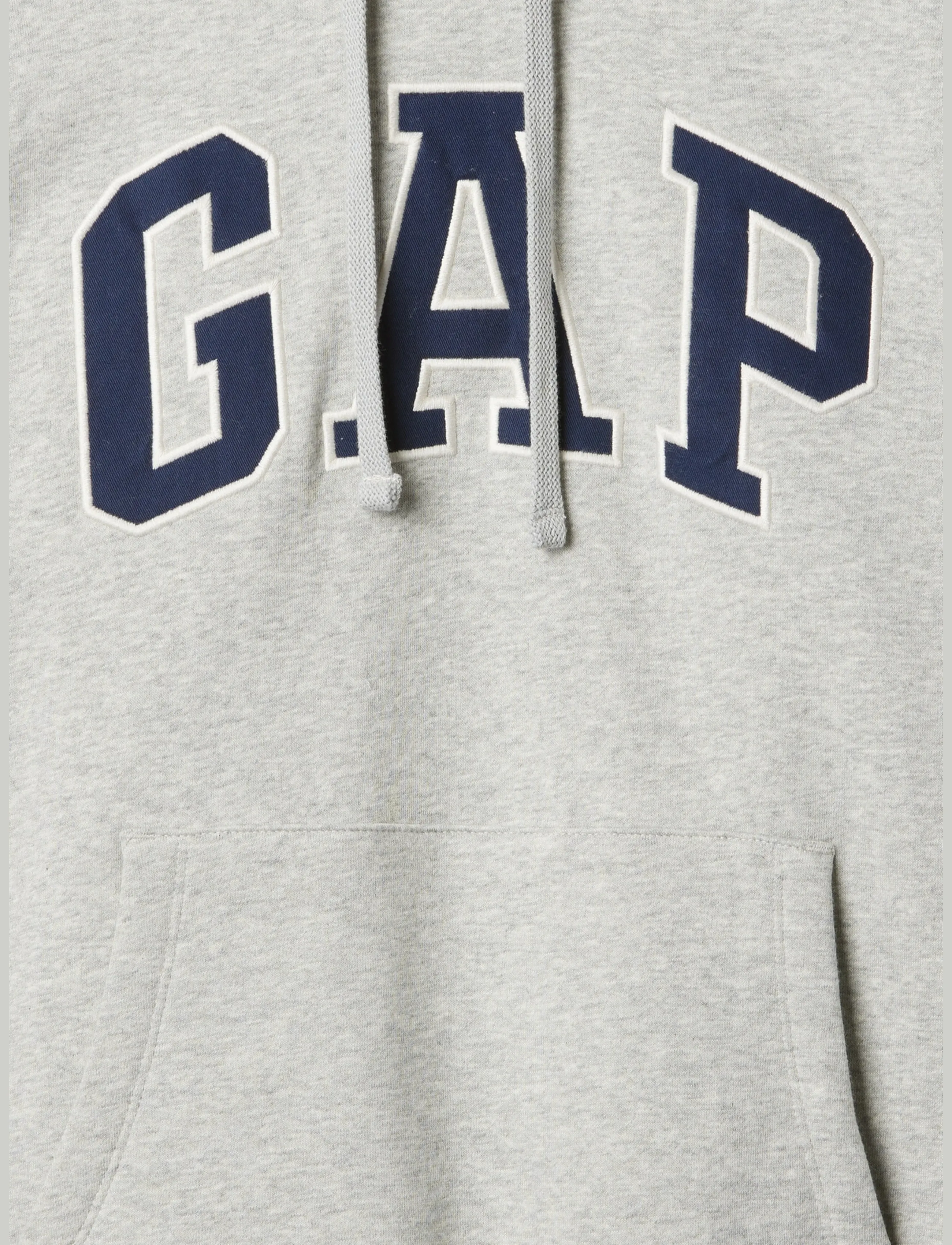 GAP - Adult VintageSoft Arch Logo Hoodie - light heather grey v2 - 4
