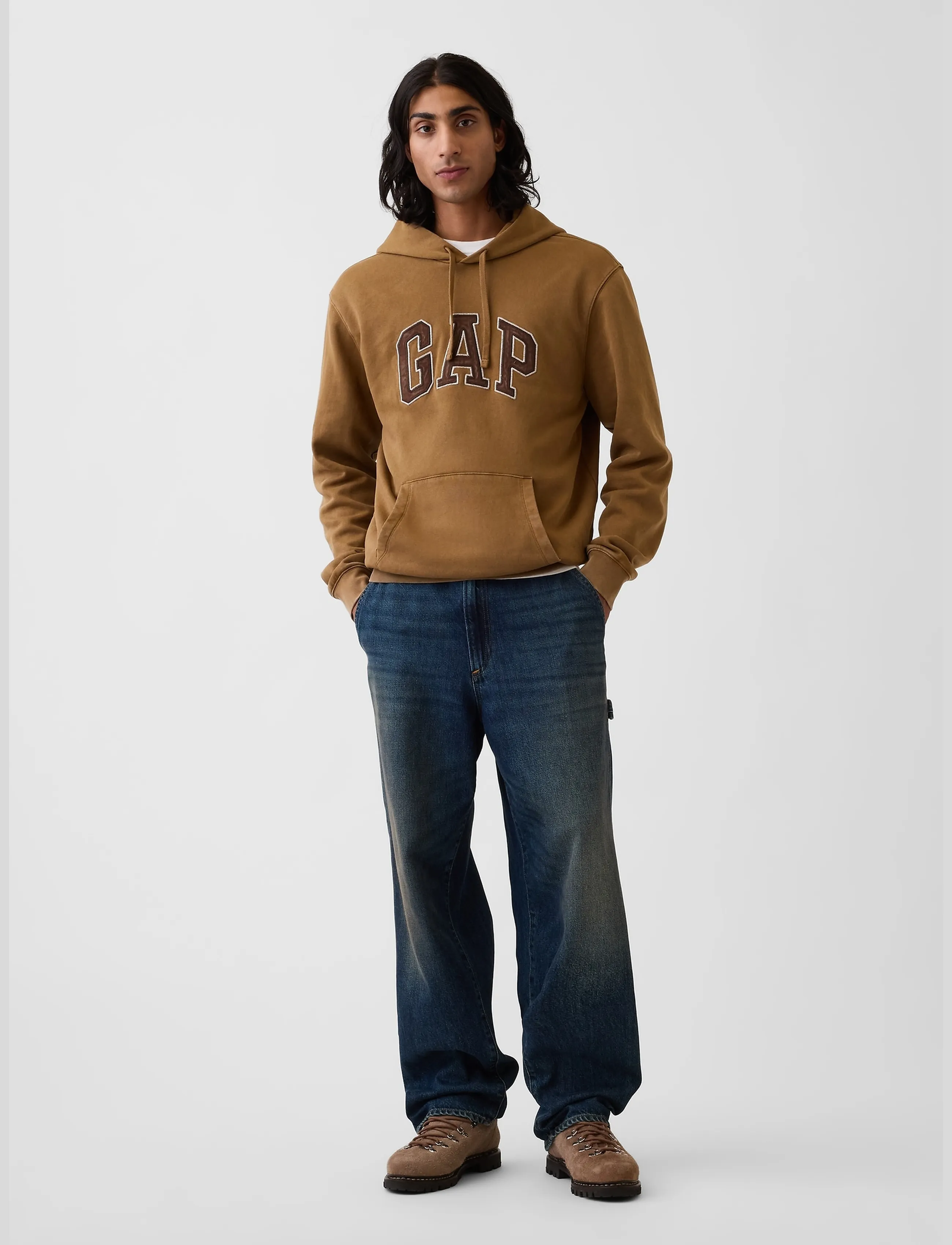 GAP - Adult VintageSoft Arch Logo Hoodie - hættetrøjer - palomino brown v2 - 2