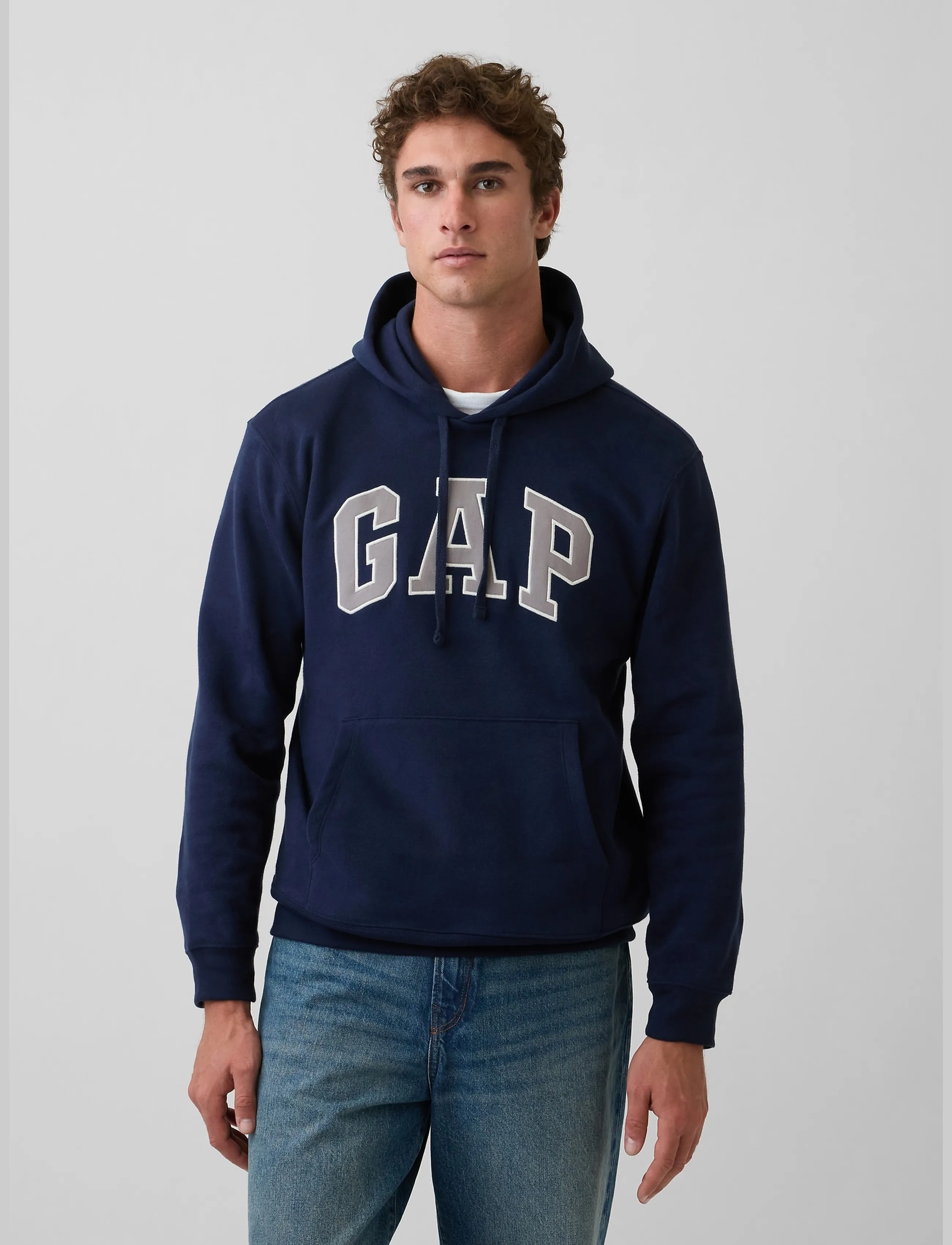 GAP Adult VintageSoft Arch Logo Hoodie - Uus - TAPESTRY NAVY V2 / navy