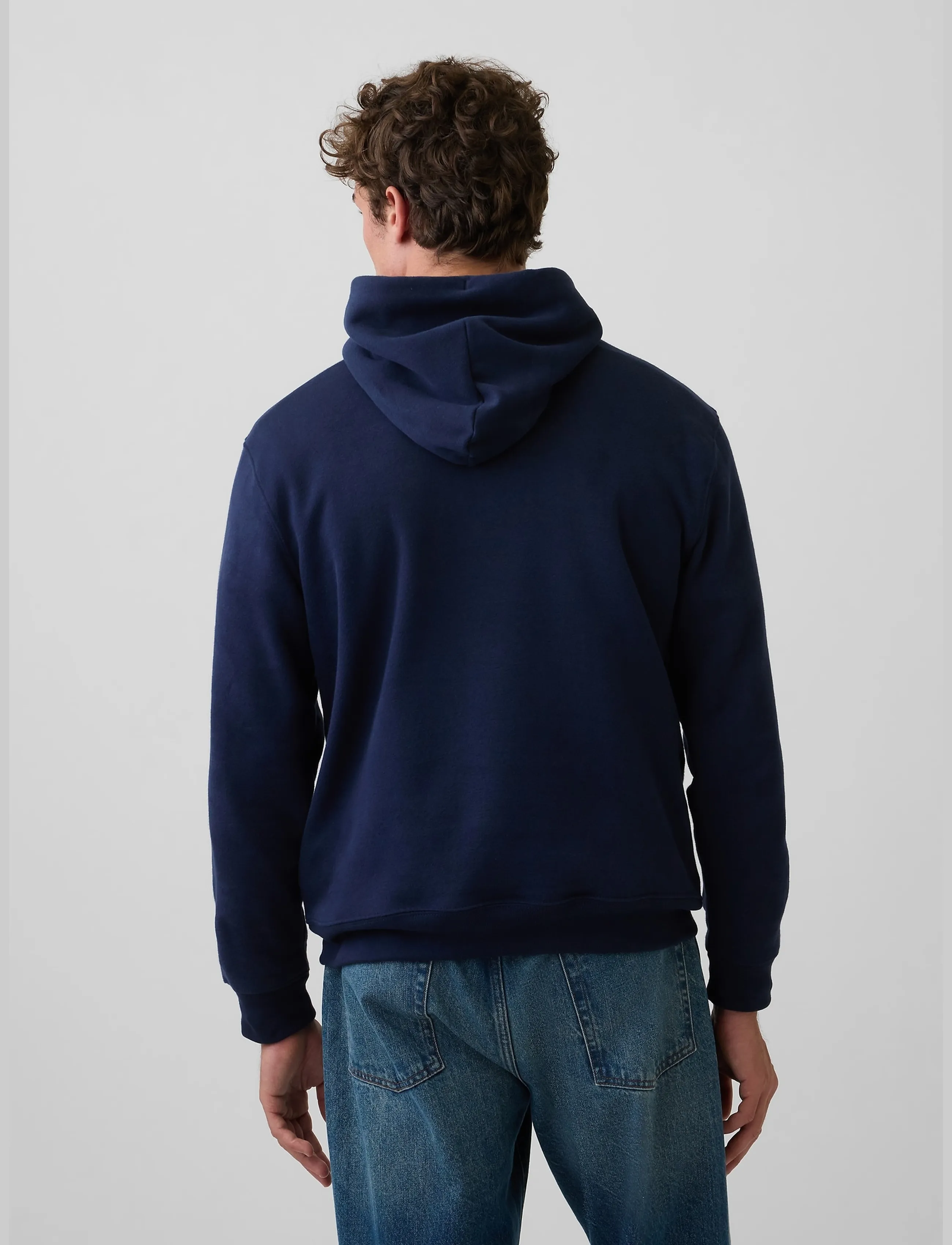 GAP - Adult VintageSoft Arch Logo Hoodie - tapestry navy v2 - 3
