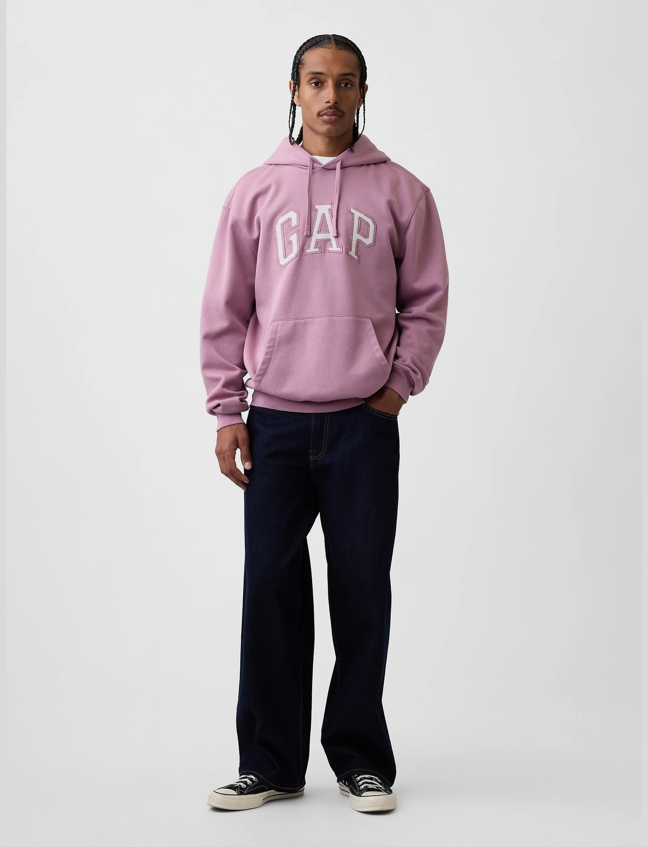 GAP - Adult VintageSoft Arch Logo Hoodie - hættetrøjer - wispy mauve v2 - 2