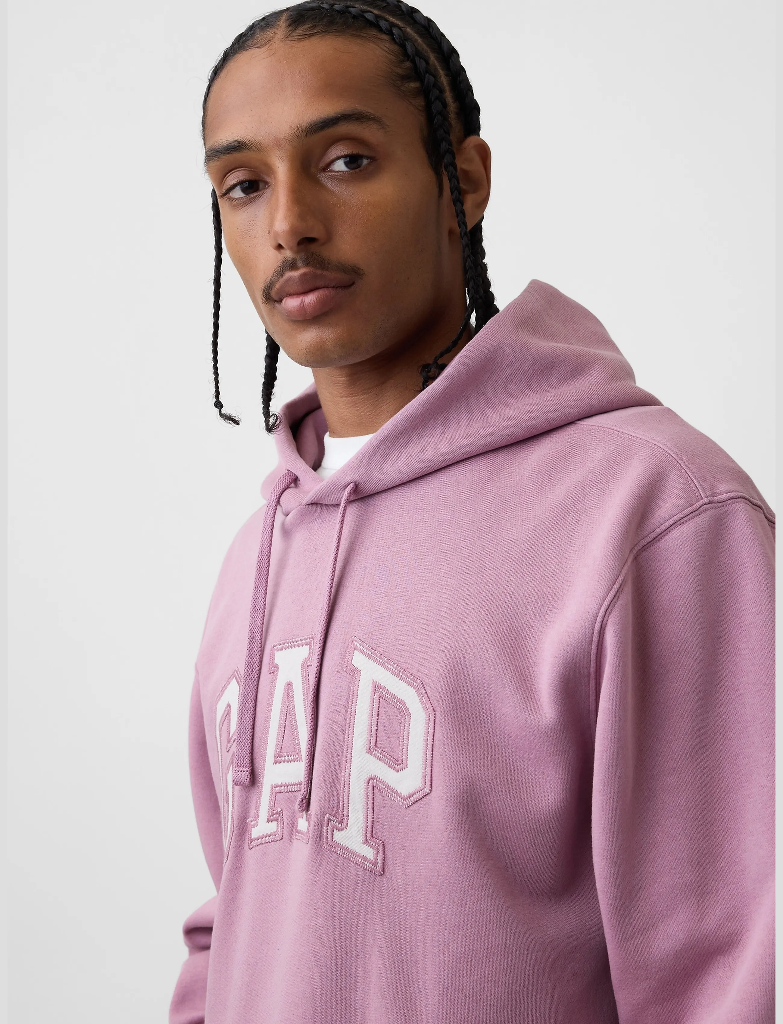 GAP - Adult VintageSoft Arch Logo Hoodie - hættetrøjer - wispy mauve v2 - 4