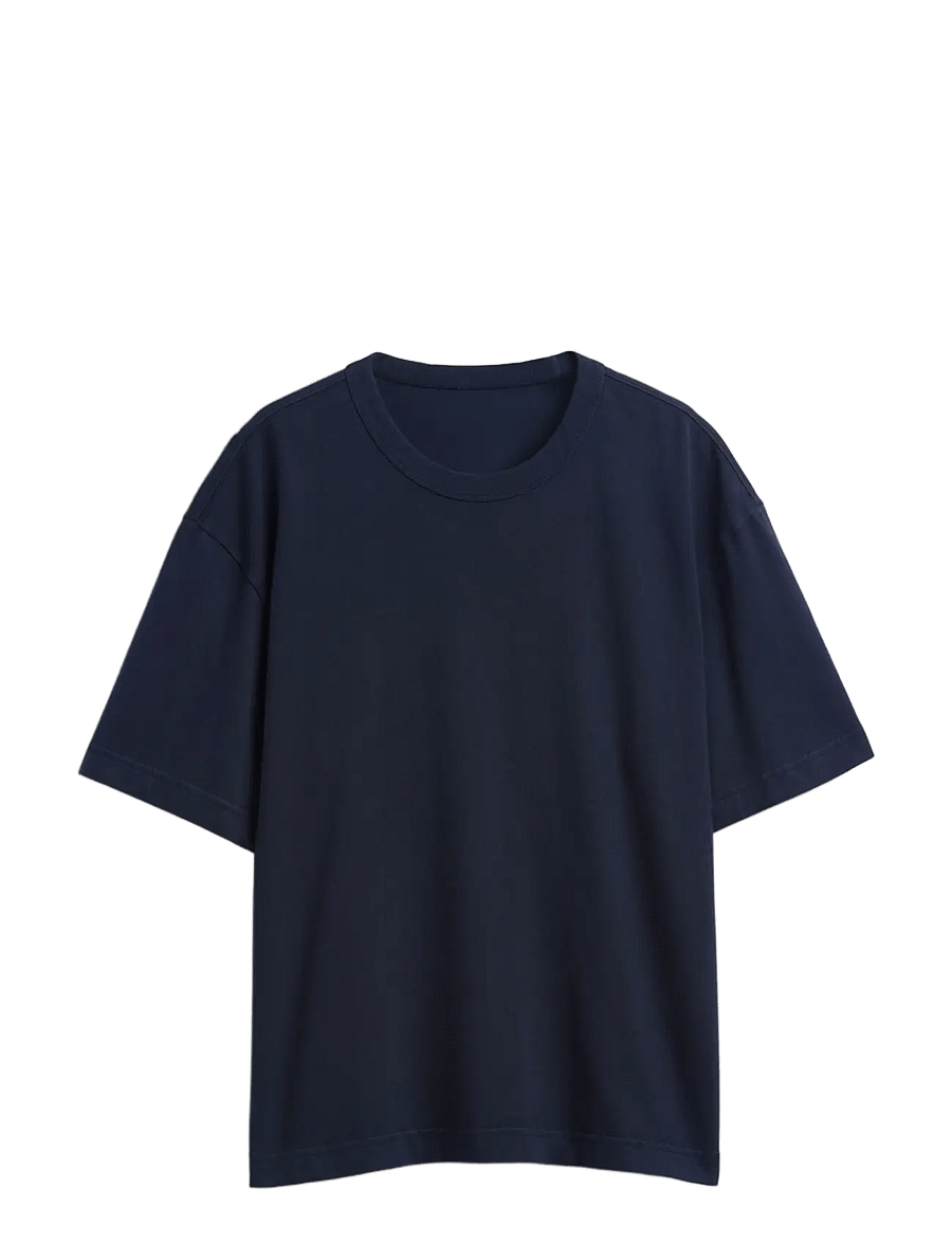 GAP - Adult Heavyweight Crop T-Shirt from the GAP collection - new classic navy 2 - 1