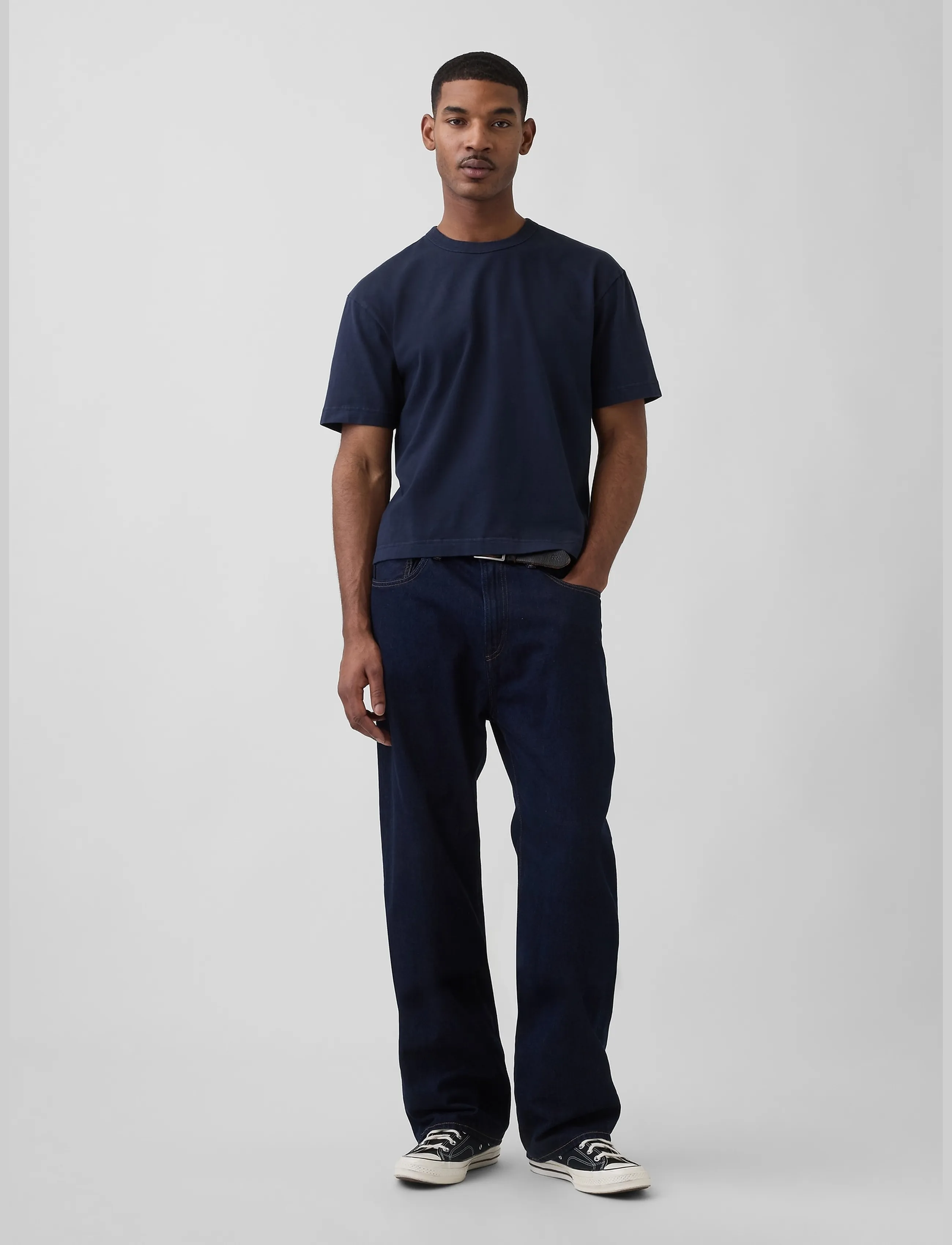 GAP - Adult Heavyweight Crop T-Shirt from the GAP collection - new classic navy 2 - 2